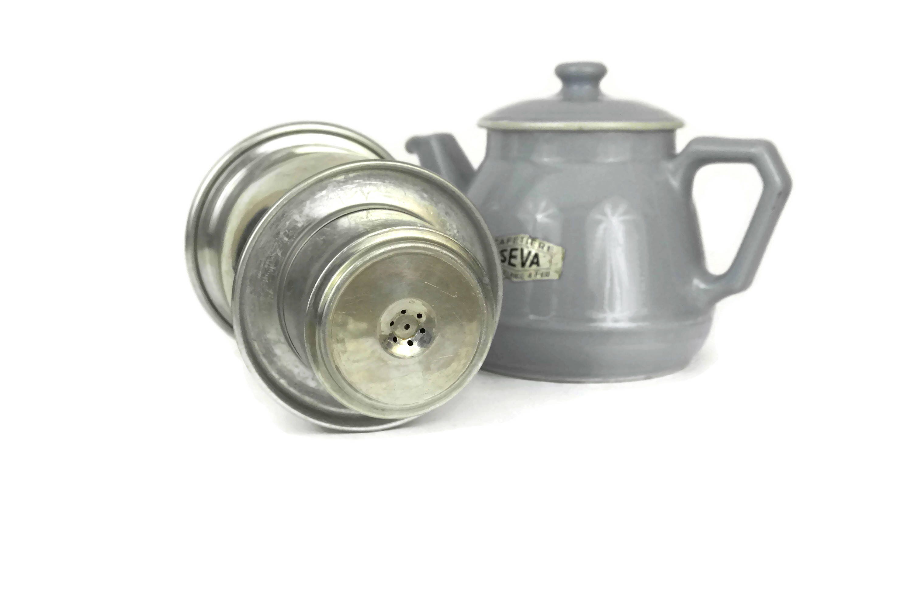 Vintage Ceramic Drip Coffee Pot.