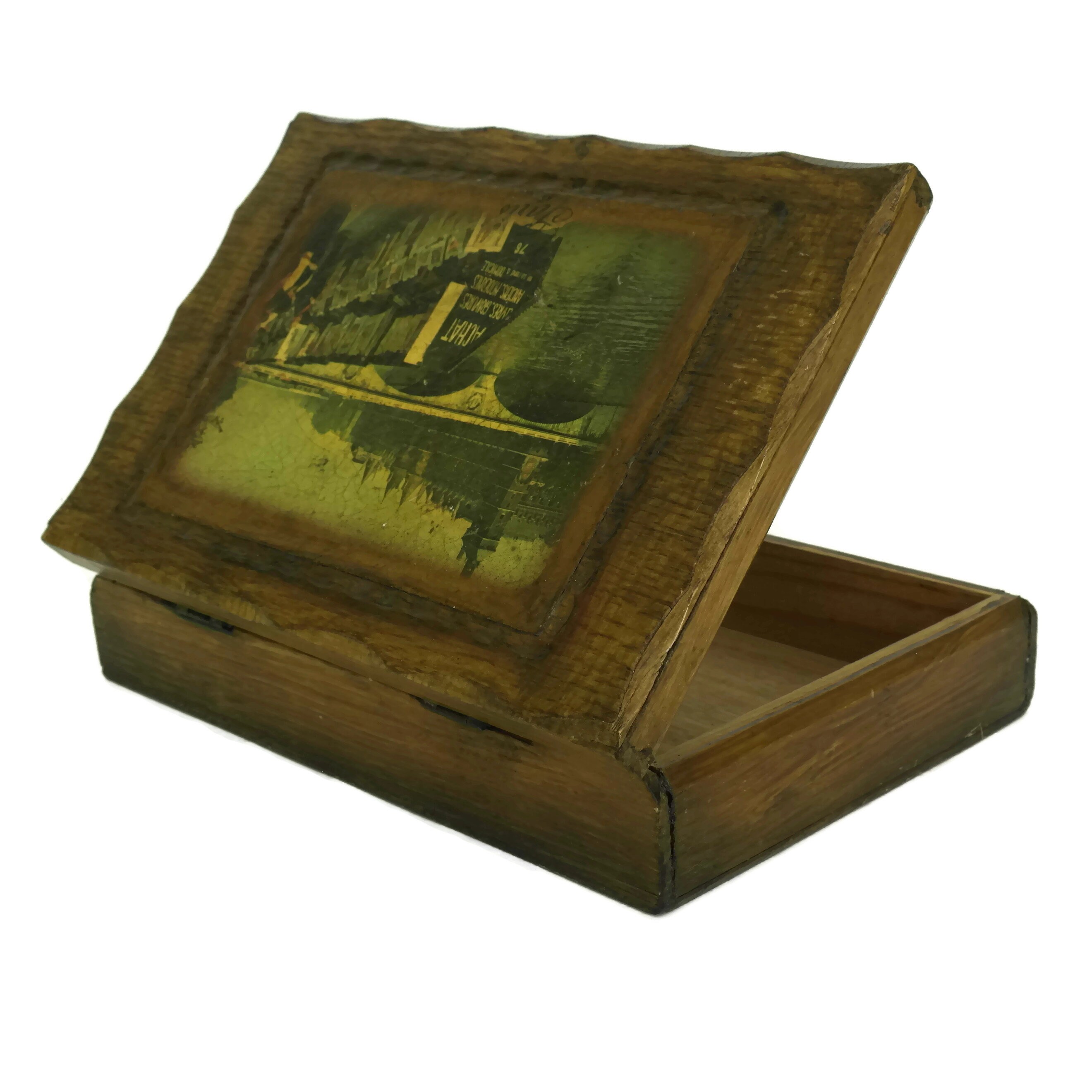 Paris Souvenir Wooden Candy Box