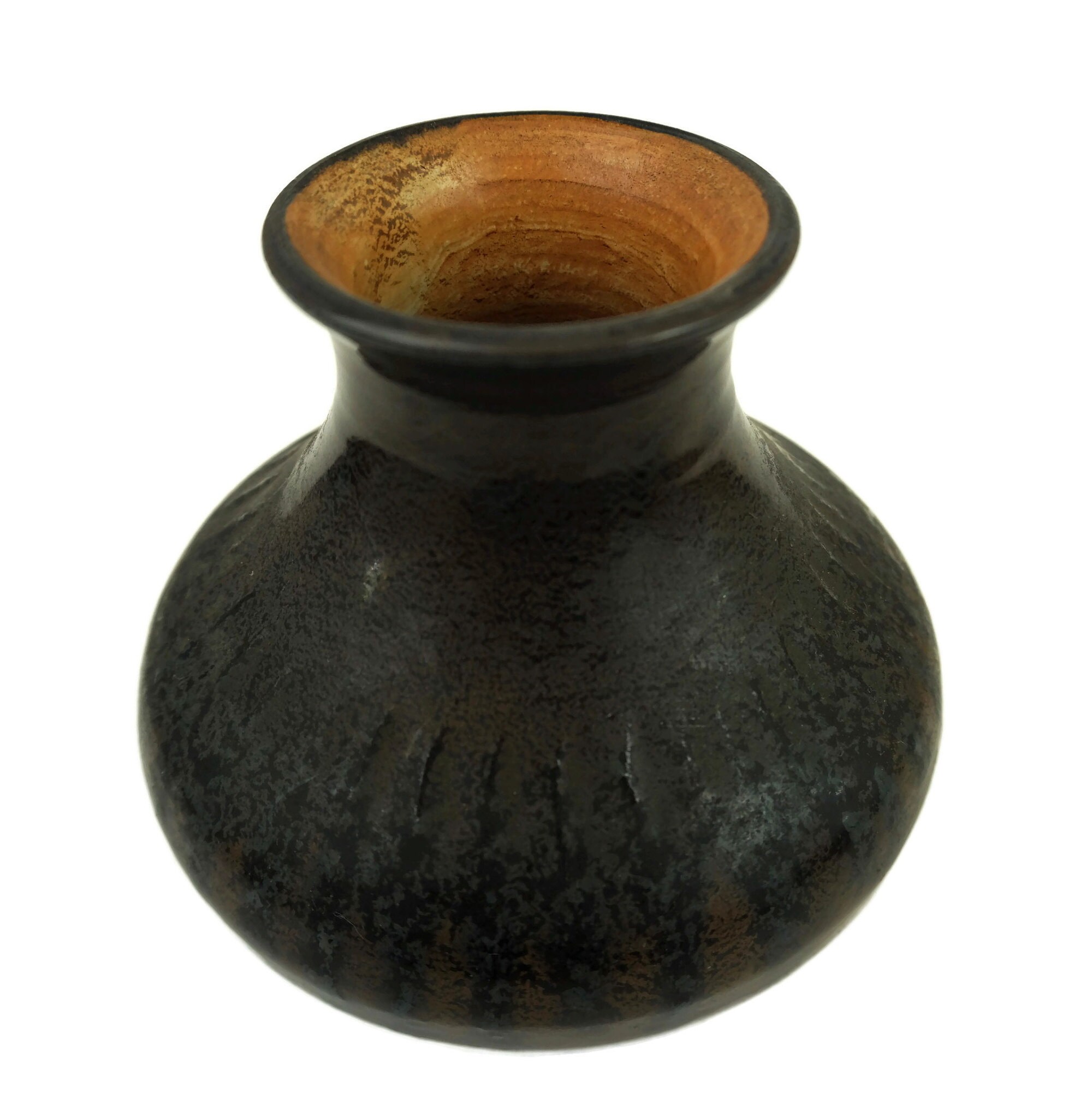 Mid Century French Pottery Vase, Vintage Dieulefit Ceramic Art Studio