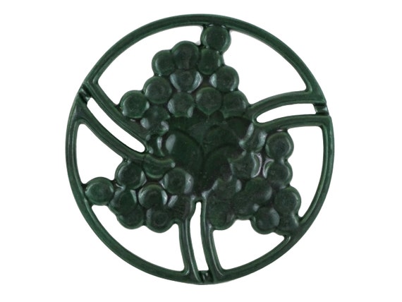 Grapes And Leaves Wrought Iron Trivet Pot Rest Grapes And Leaves Wrought Iron Trivet Pot Rest