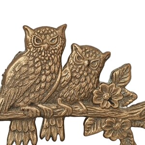 Brass Owls Key Hanging Rack