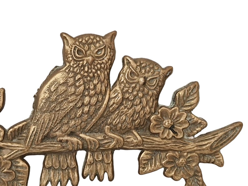 Brass Owls Key Hanging Rack