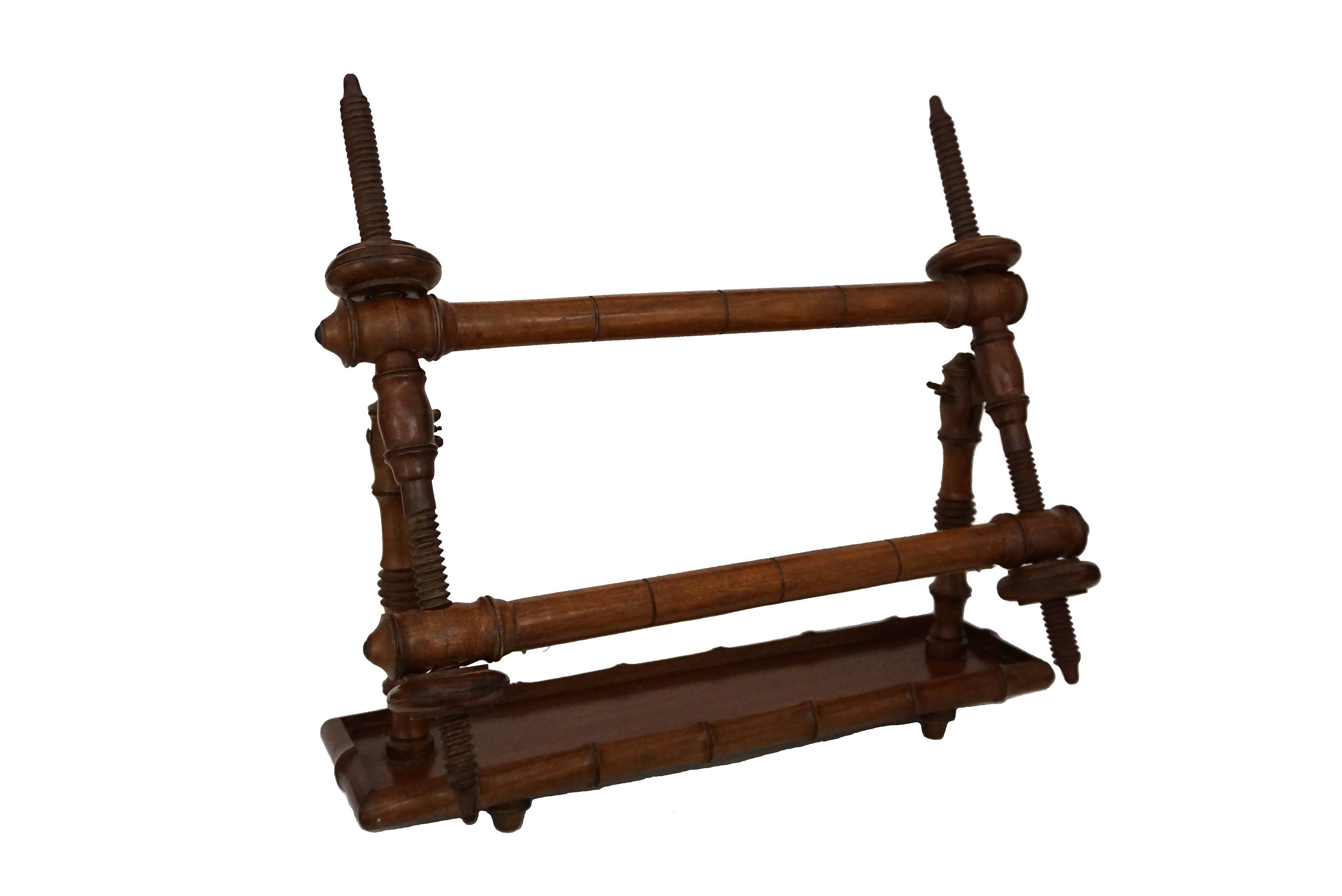 Antique Tapestry Frame Stand, Table Top French Embroidery Work and