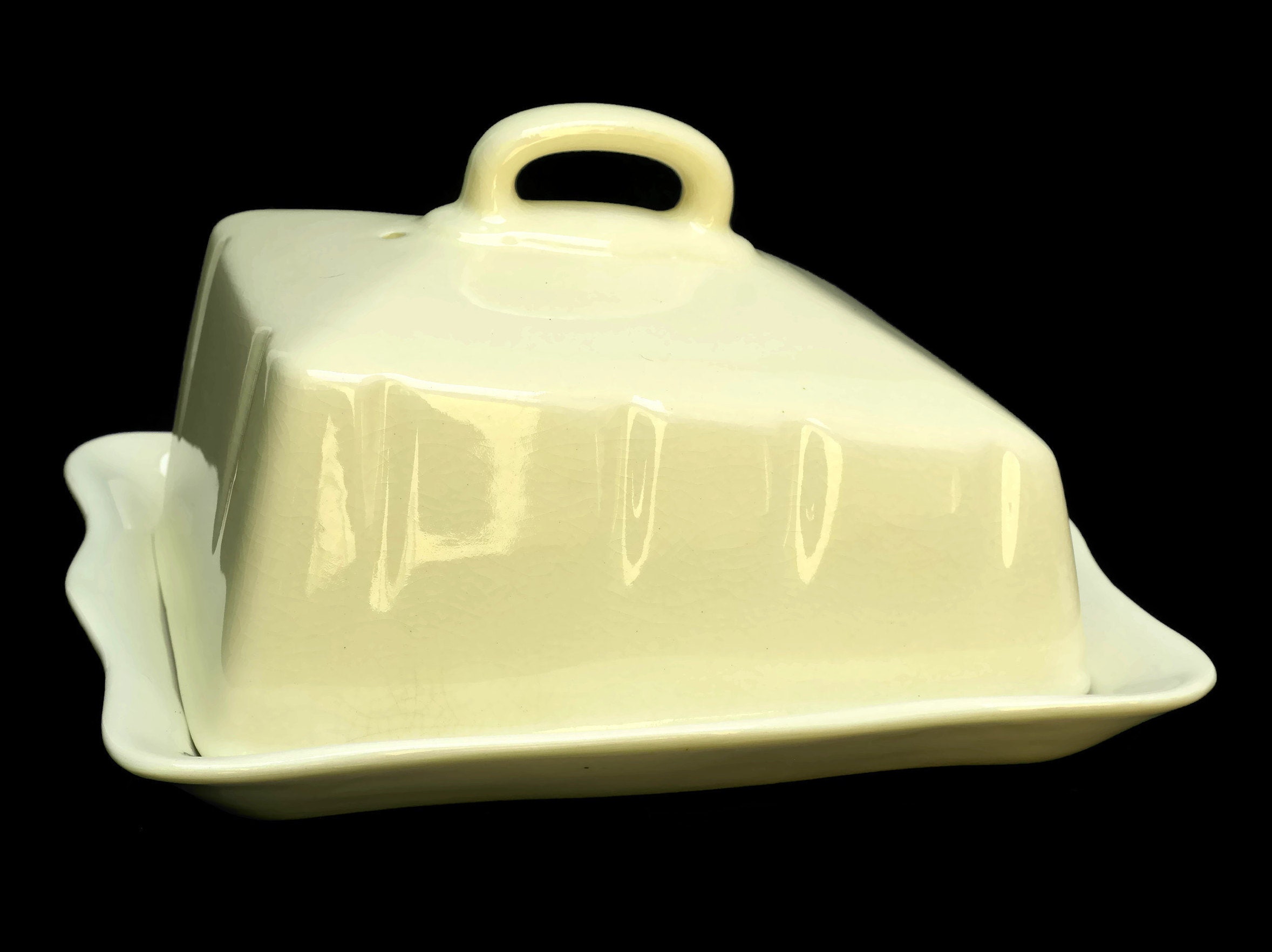 English Ironstone Butter Dish.