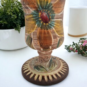 Vintage 1960s Floral Vase by Hubert Bequet