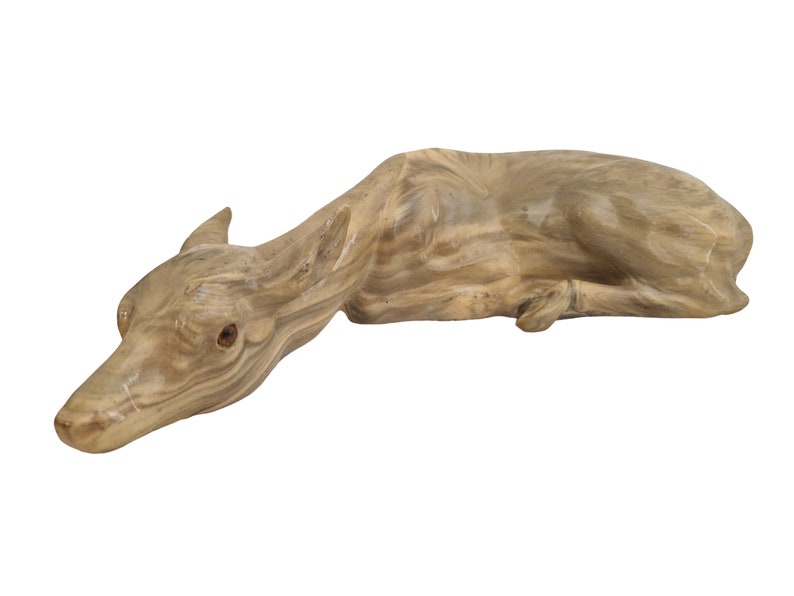 Mid Century Pottery Resting Doe Statue