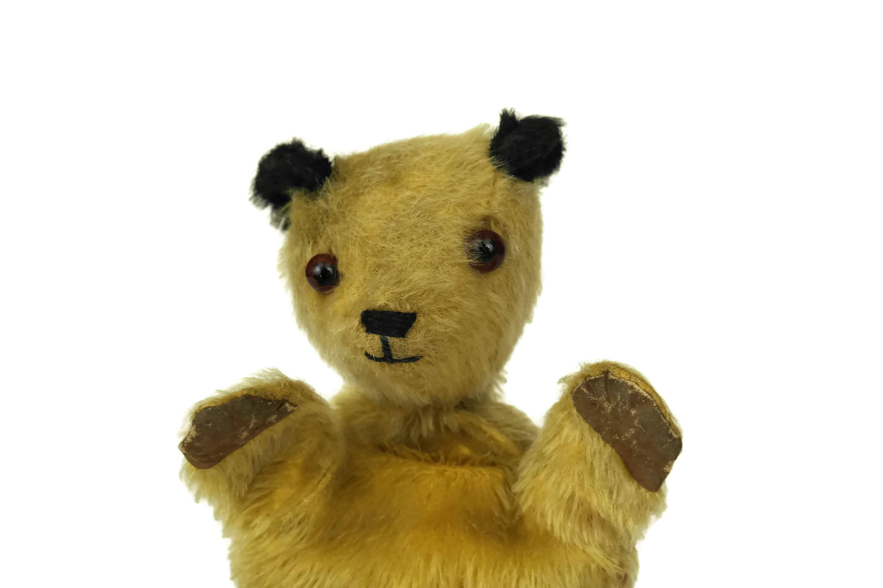 Vintage Sooty Bear Hand Puppet by Chad Valley Toys. Old Plush Teddy Bear Glove Puppet. Gifts For