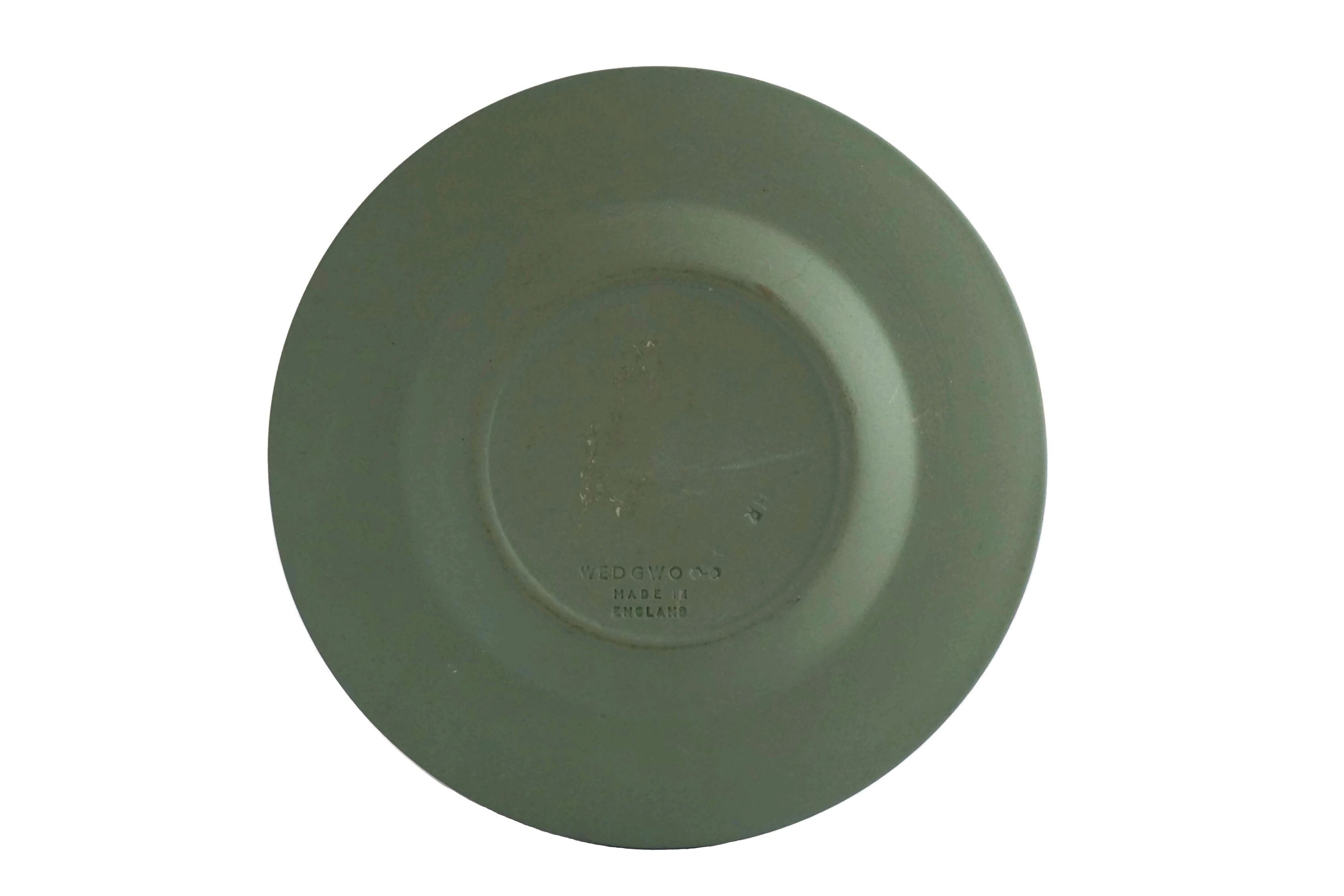 Vintage Wedgwood Green Jasperware Ashtray