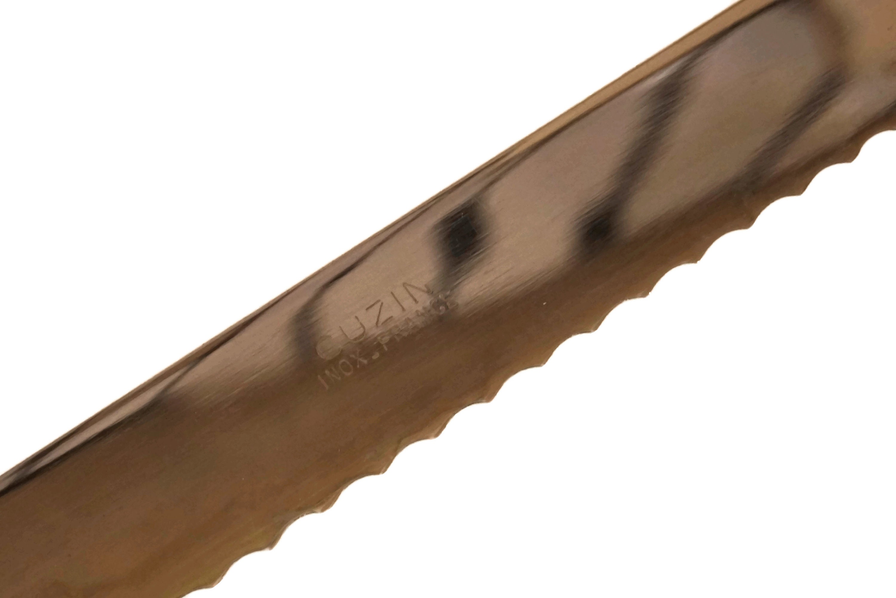 Vintage Wooden French Bread Knife, Serrated Baguette Slicer and Cutter