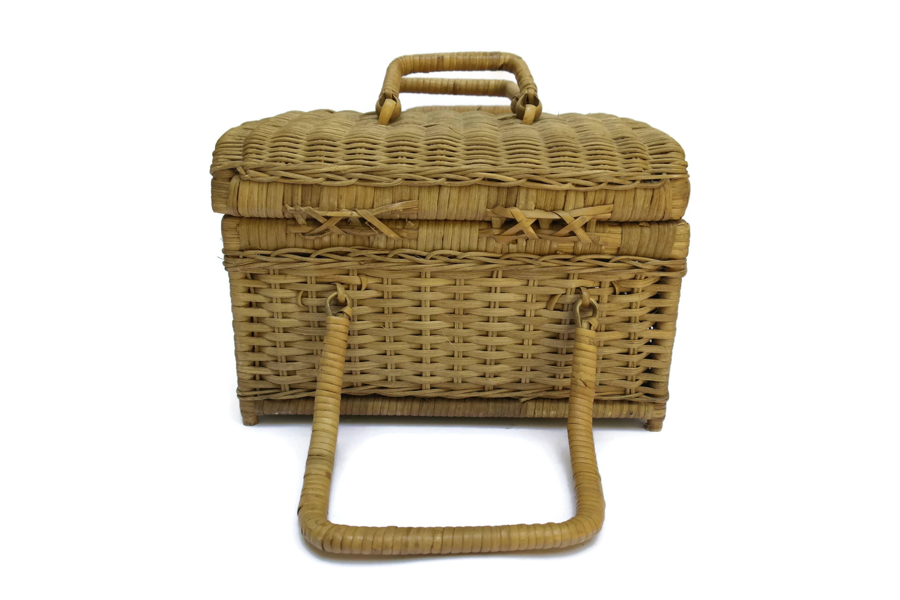 Vintage French Picnic Basket.