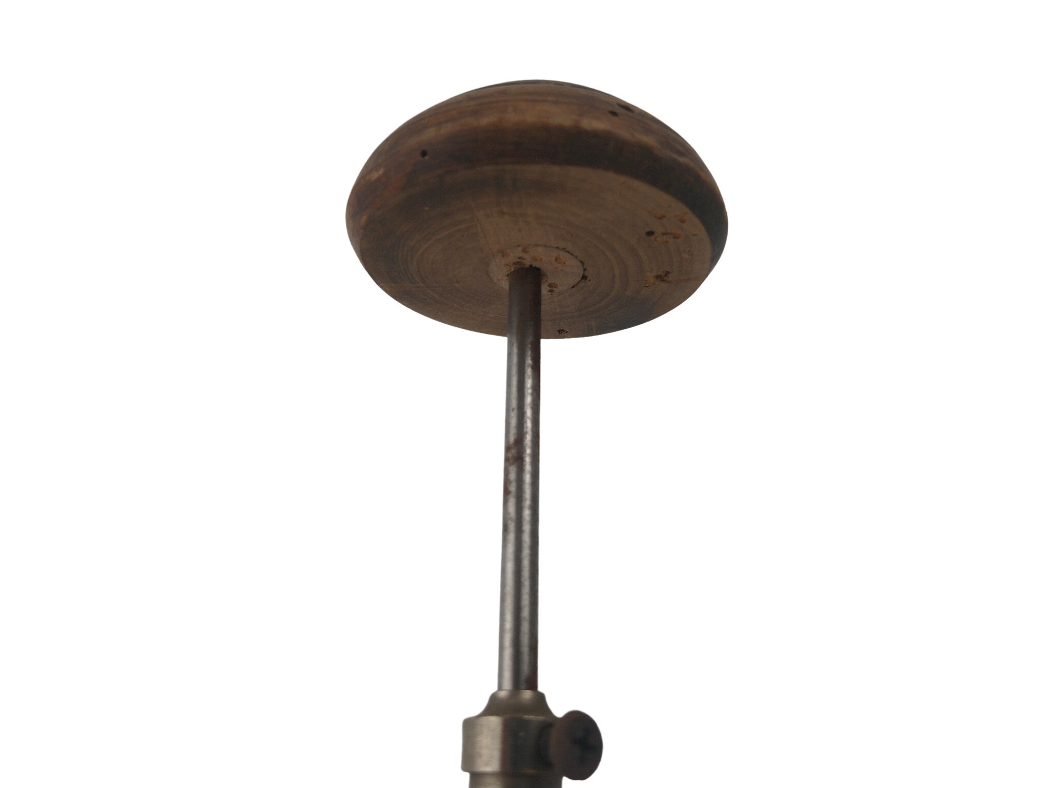 French Antique Hat Stand, Adjustable Wood and Metal Shop Display