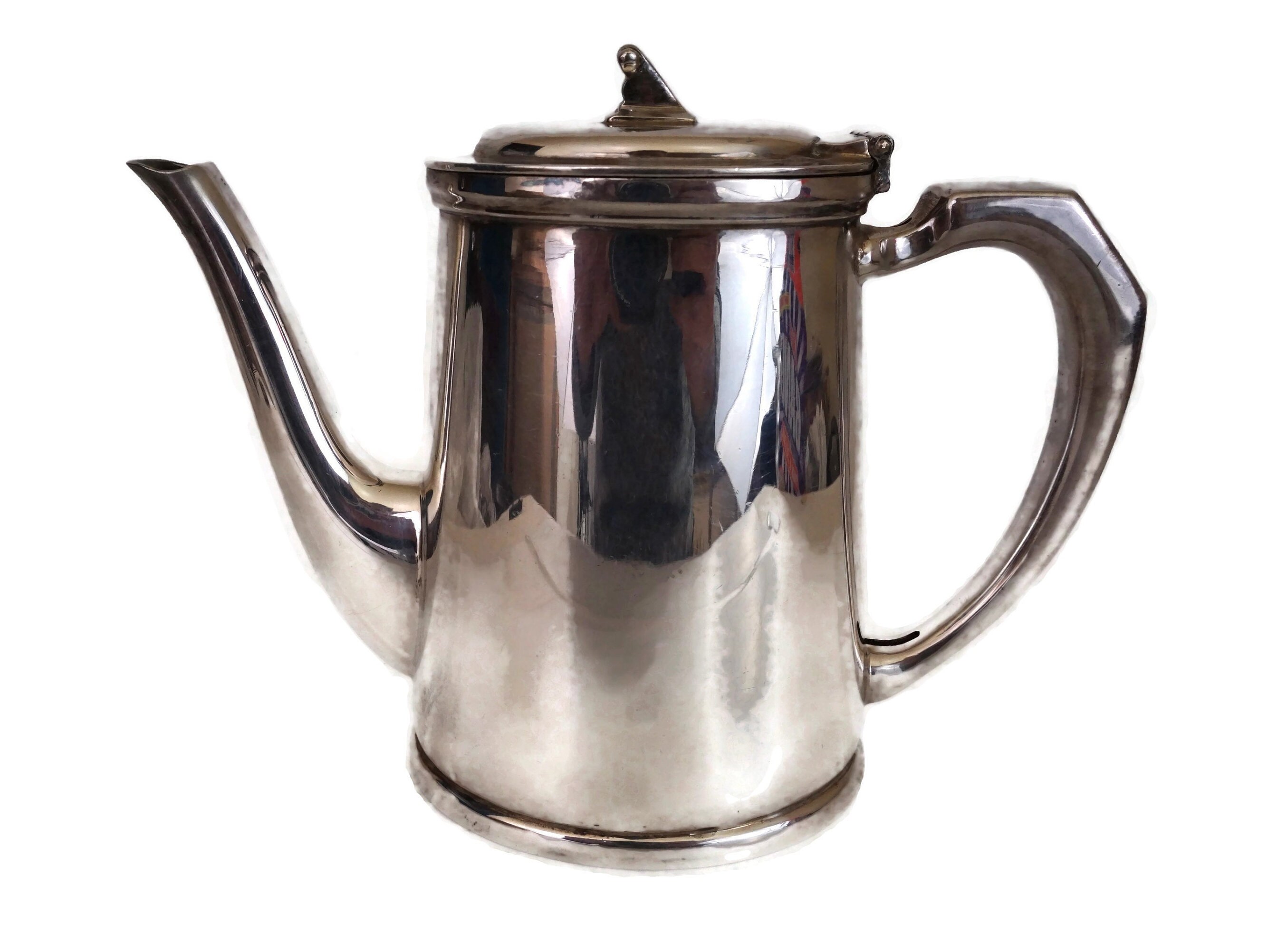 Mappin & b Silver Coffee Pot, Vintage Military Silver Plated Tea Pot