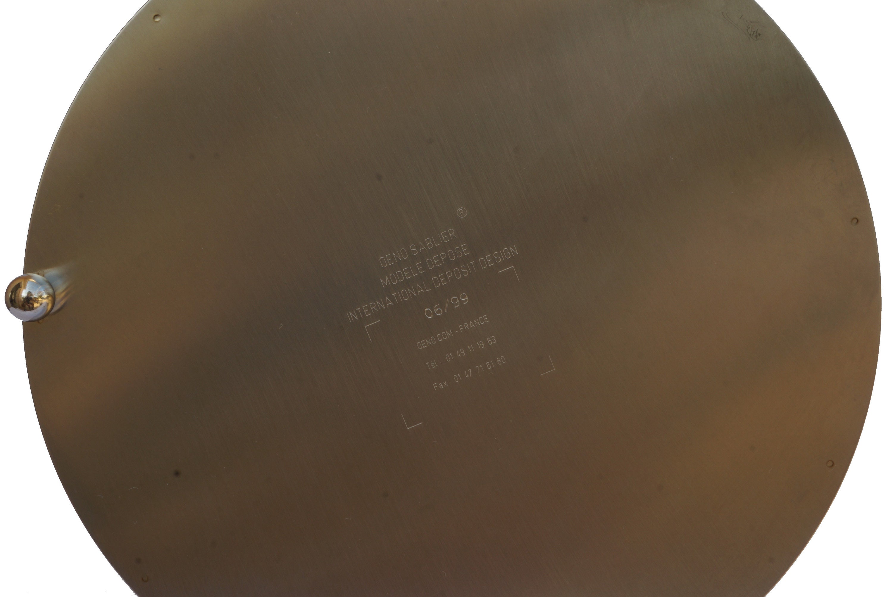 French Wine Tasting Spittoon, Spit Bucket by Oeno Sablier, Stainless Steel Cellar and Bar Decor