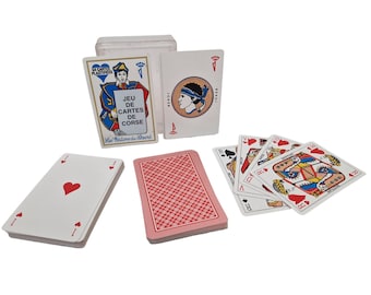 French Corsican Playing Cards Deck, Napoleon Collectible Game, Corsica Souvenir