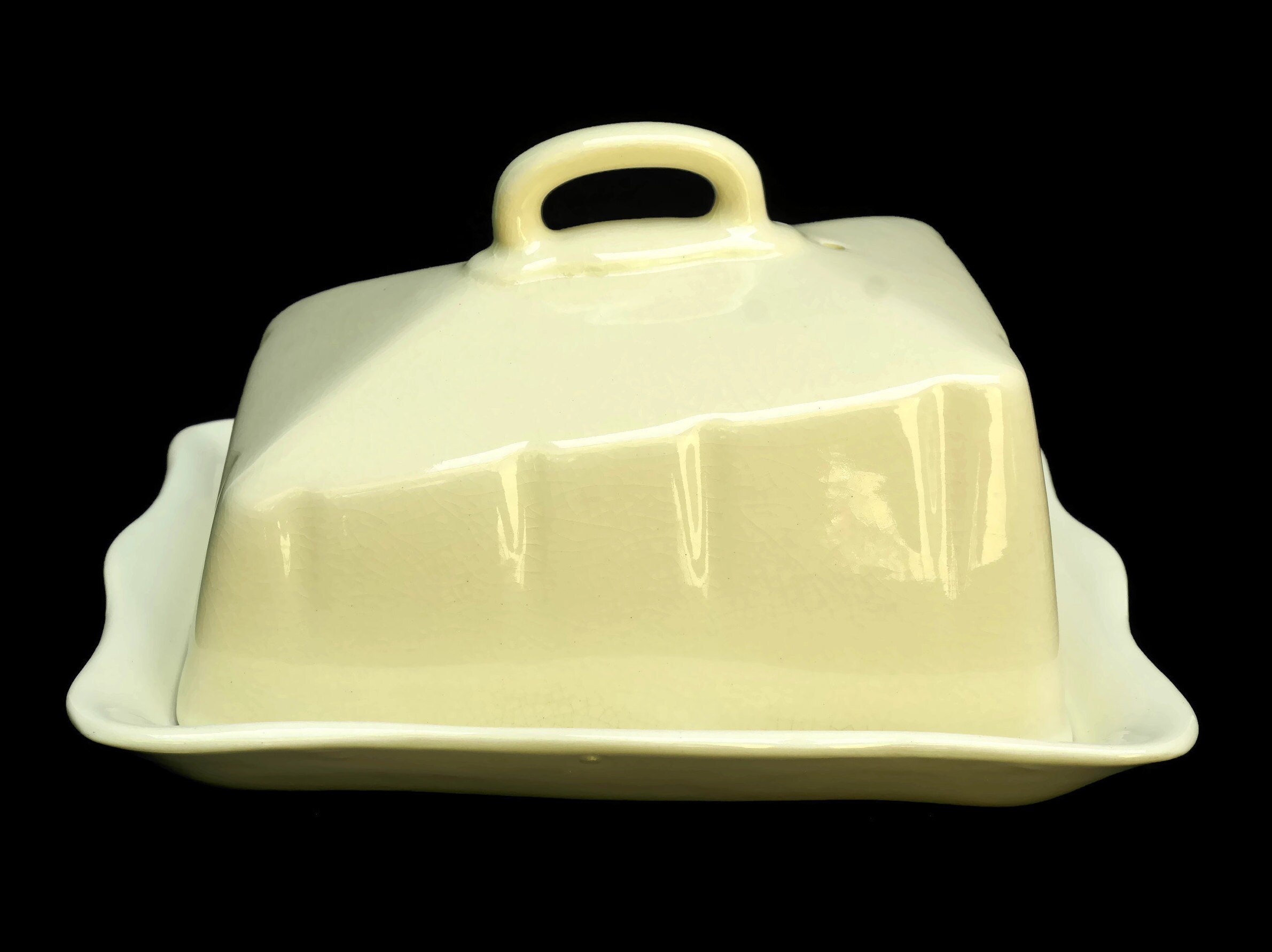 English Ironstone Butter Dish.