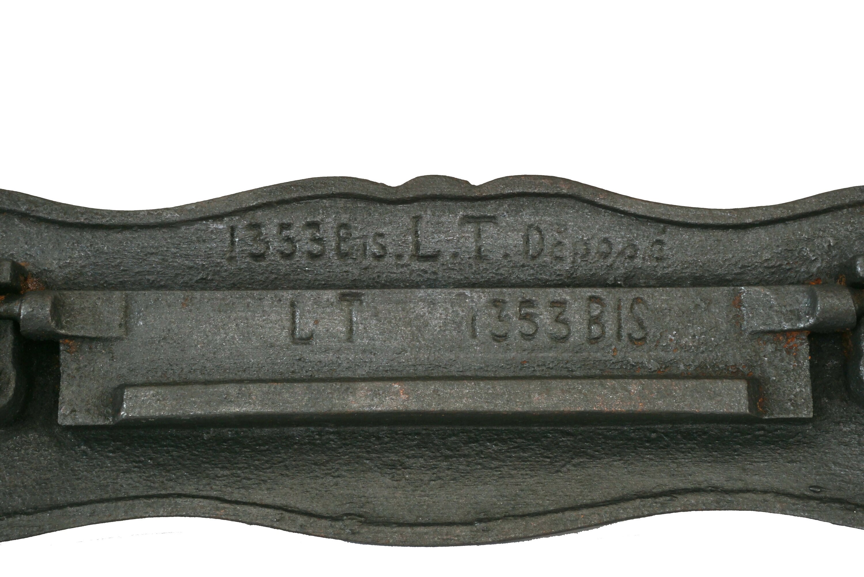 Antique French Letter Box Flap, Art Nouveau Mailbox Slot Cover