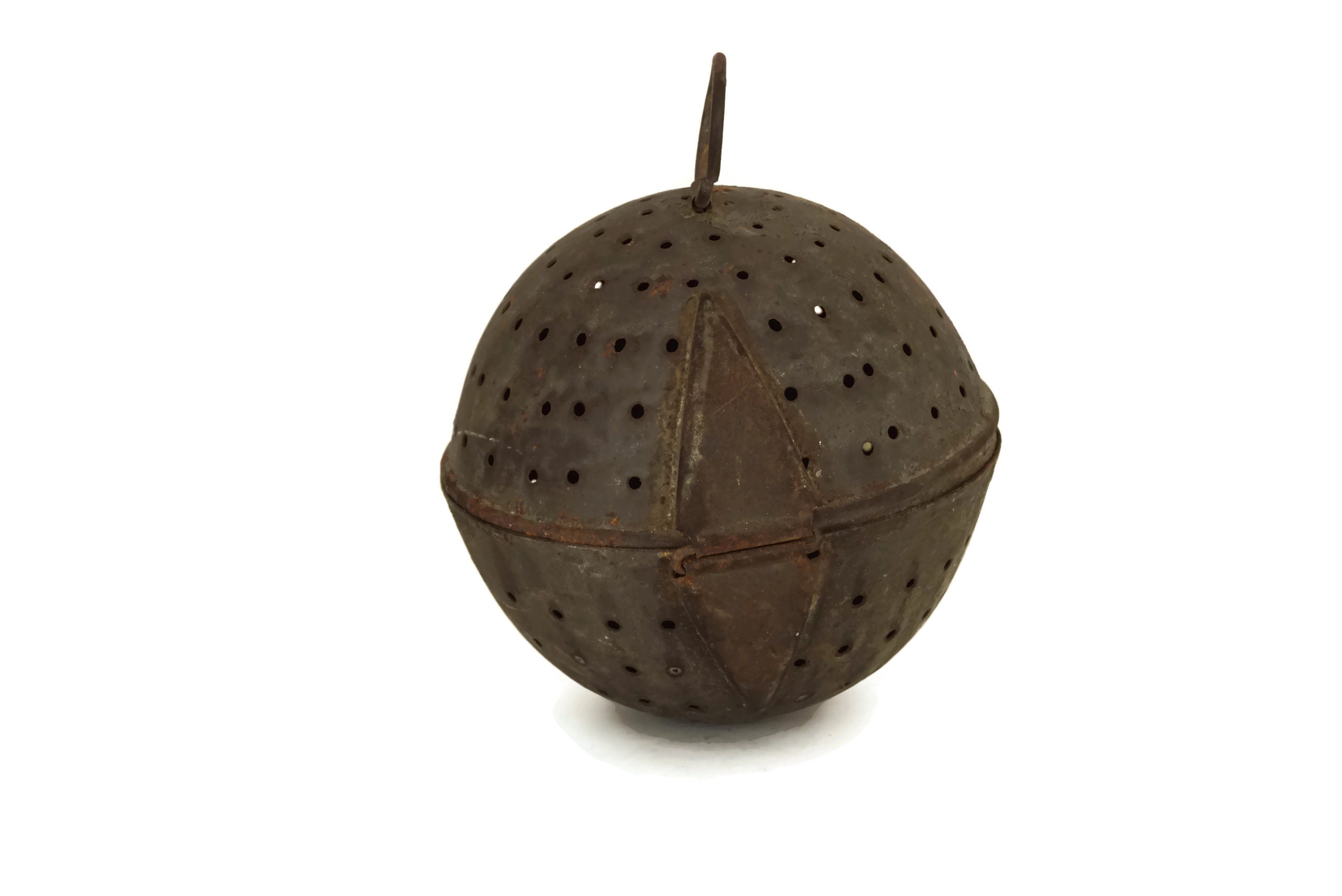 French Antique Rice Boiler Cooking Ball, Metal Tea Leaves and Herbs
