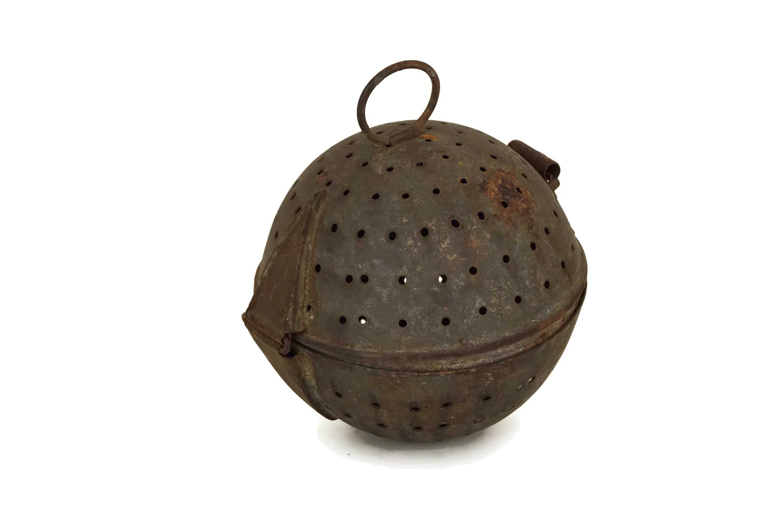 French Antique Rice Boiler Cooking Ball, Metal Tea Leaves and Herbs