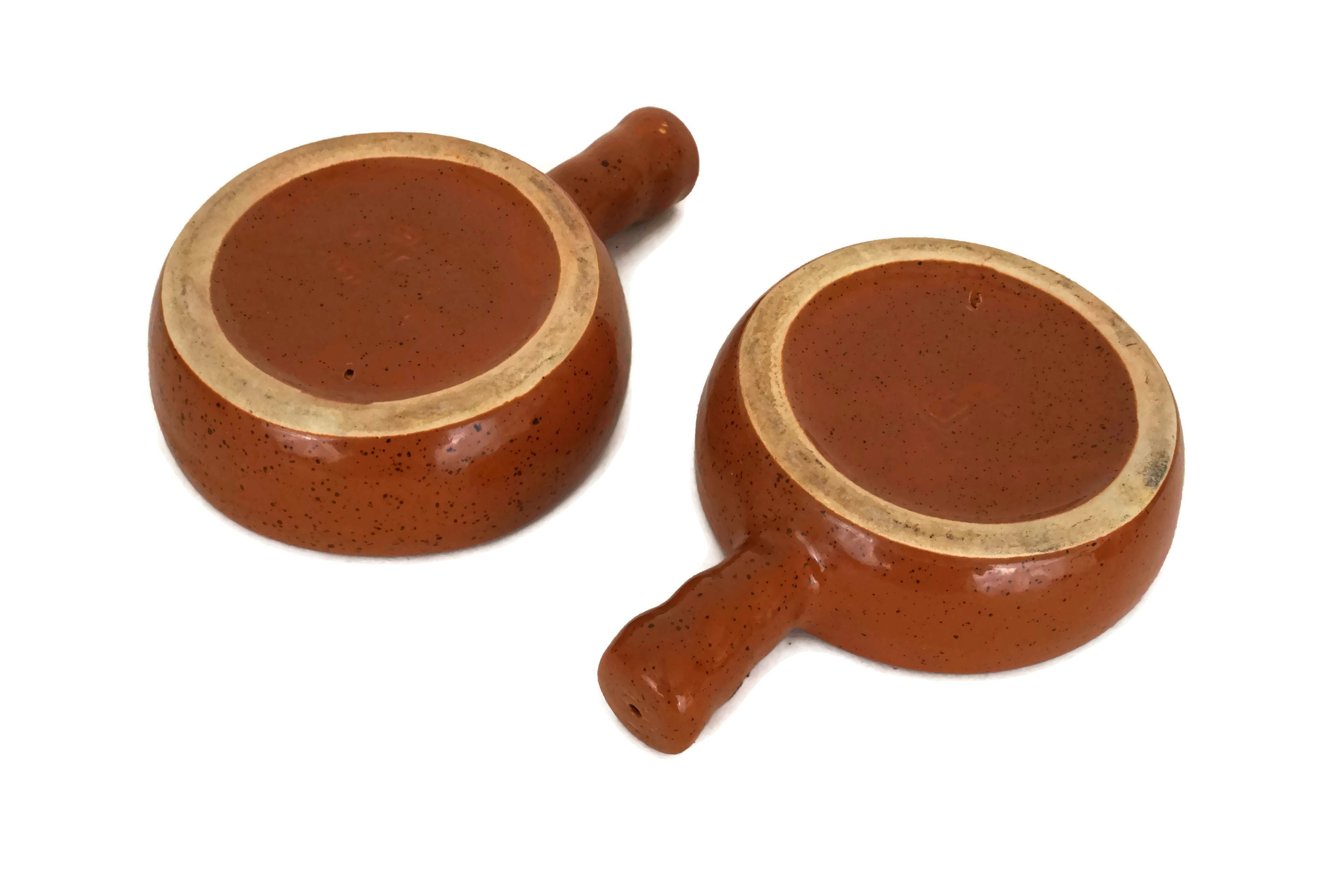 Snail Ceramic Dishes by Emile Henry, Vintage French Baked Mushroom