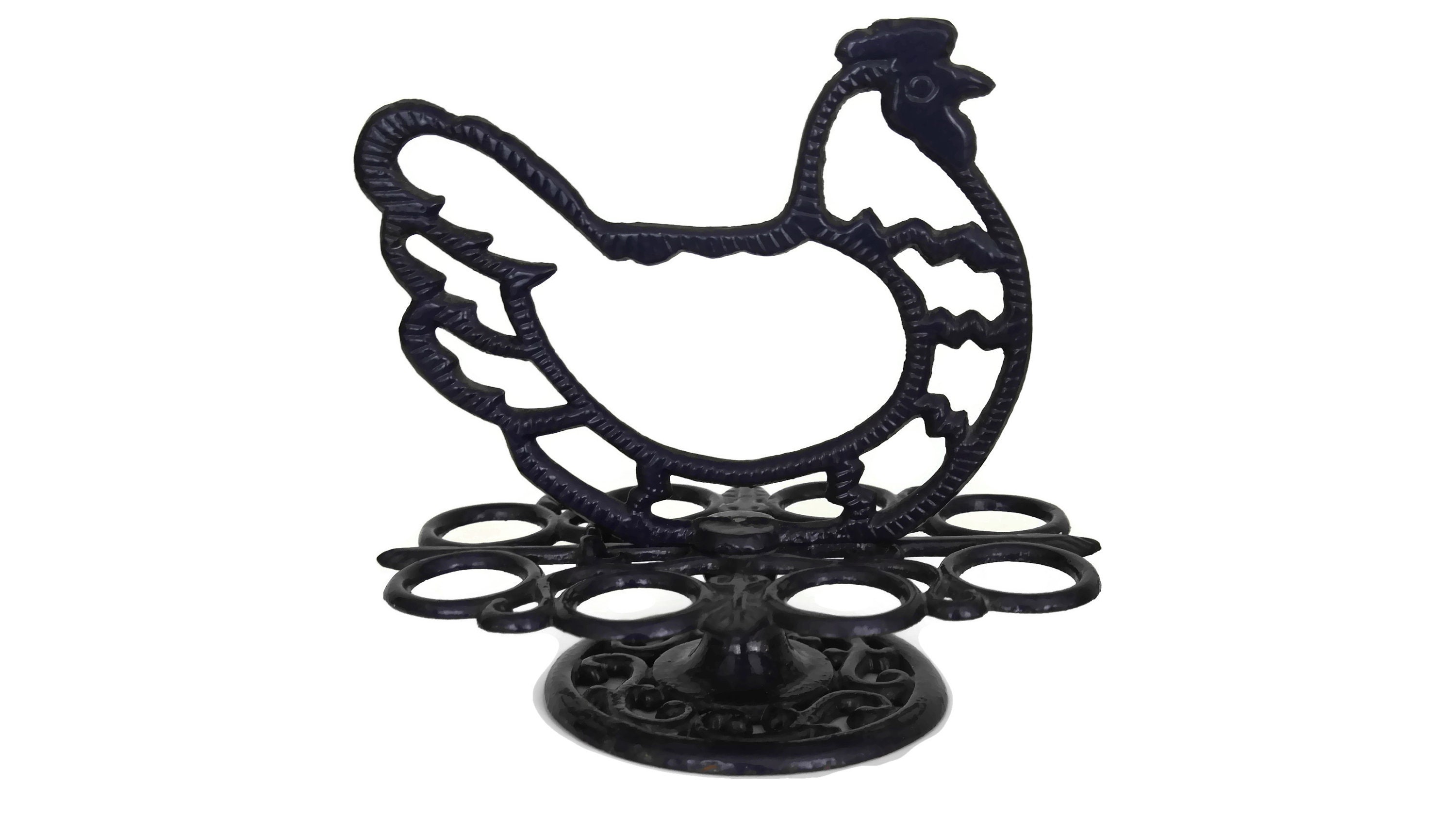 Vintage French Hen Egg Holder, Rustic Kitchen Egg Rack, Farm Decor