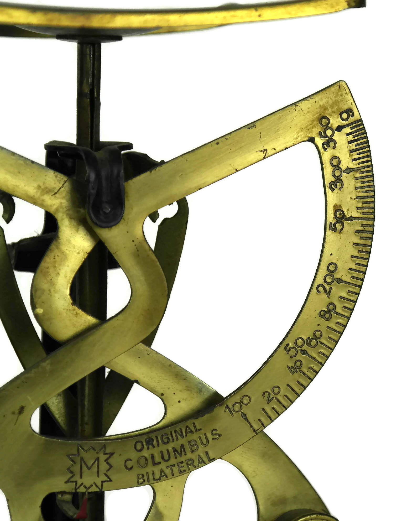 Antique Postal Scale. Original Columbus Bilateral. German Brass Letter