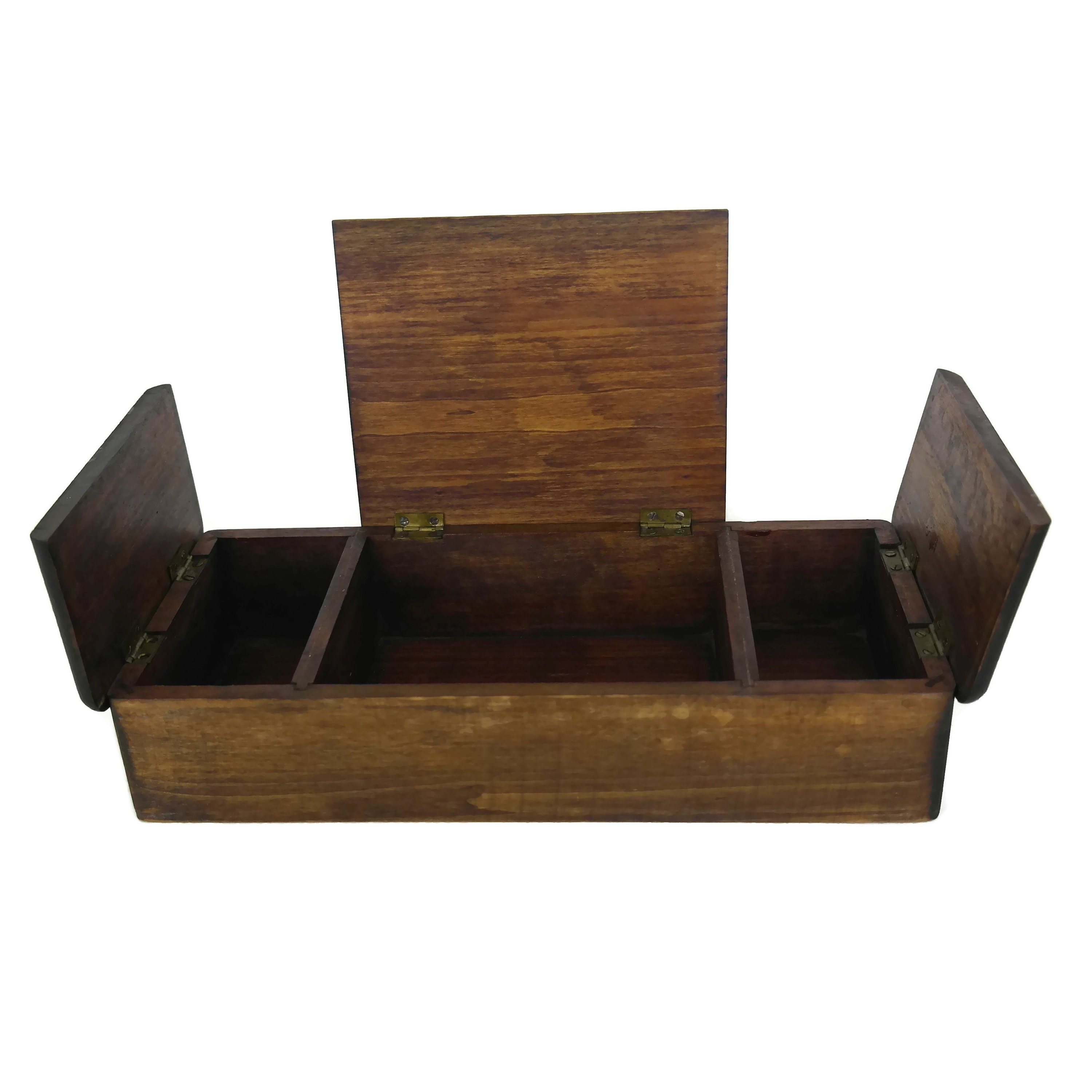 Art Deco Wooden Cigarette Box Dispenser