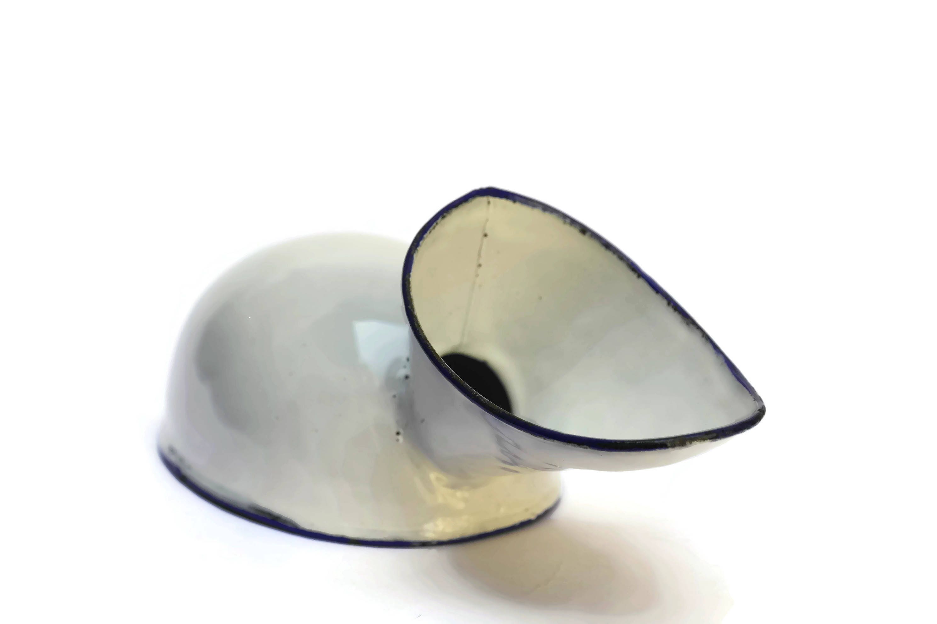 French Antique Enamel Urinal.