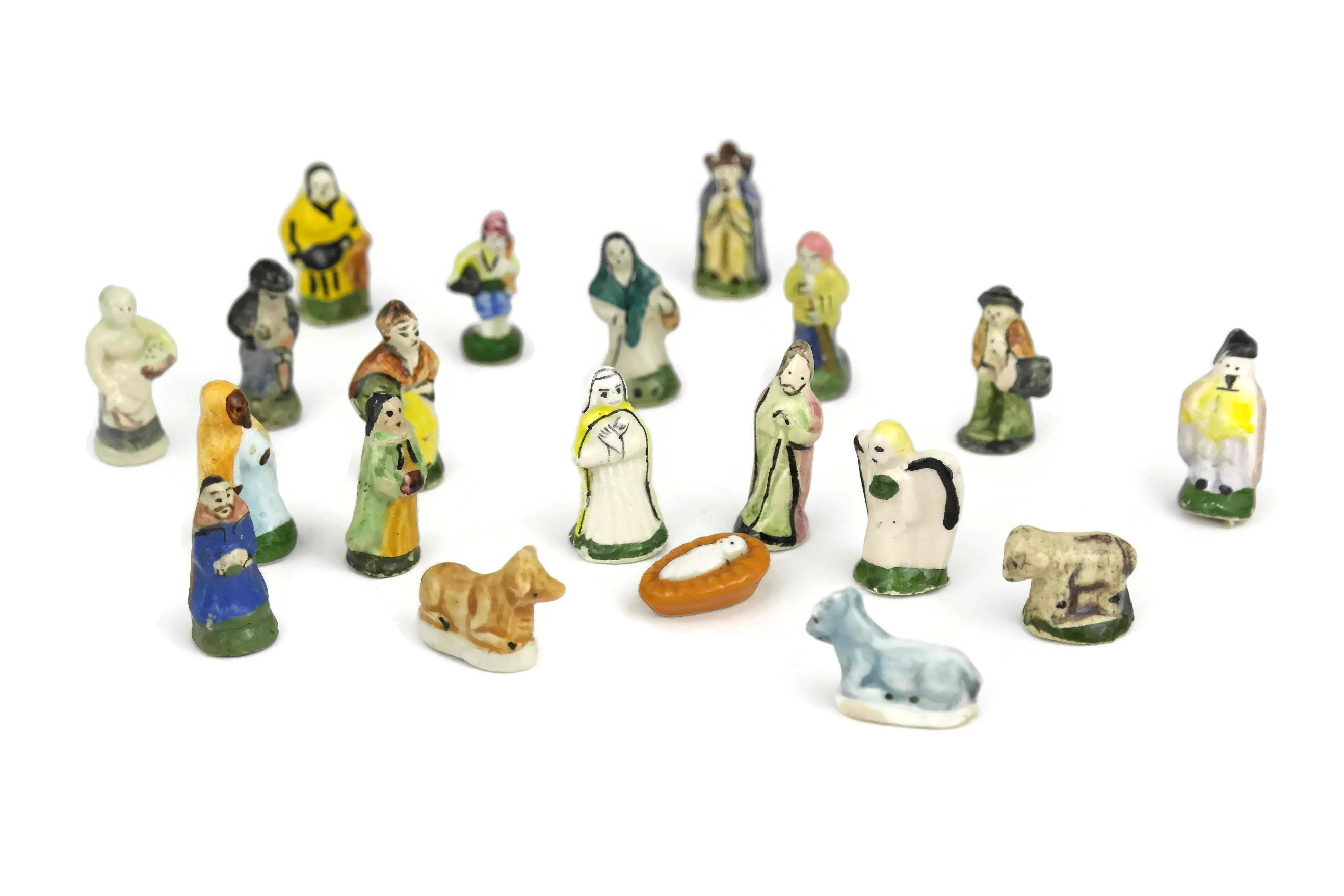 Miniature Nativity Figurines.