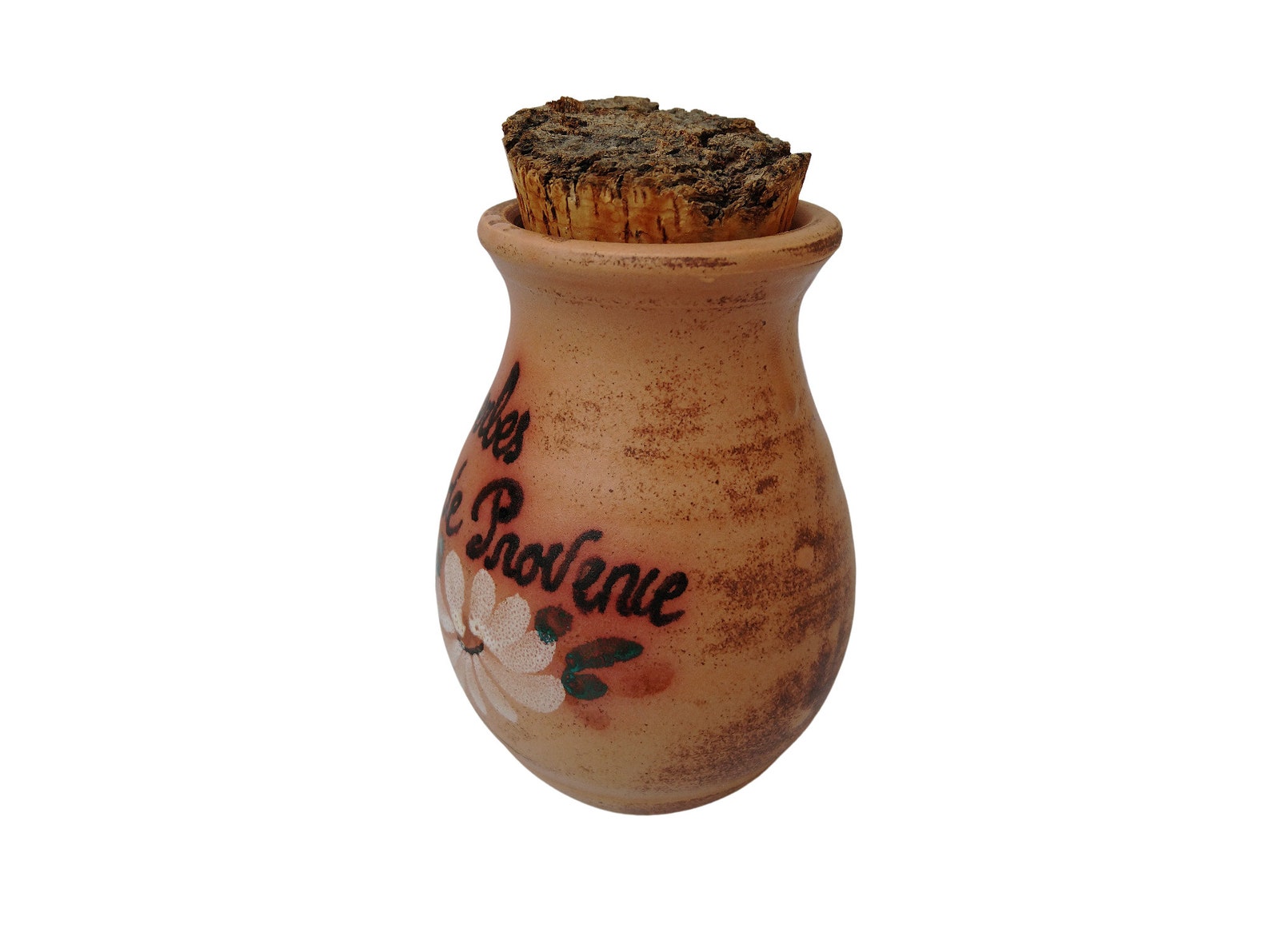French Pottery Herbes De Provence Jar With Cork Lid Rustic Etsy
