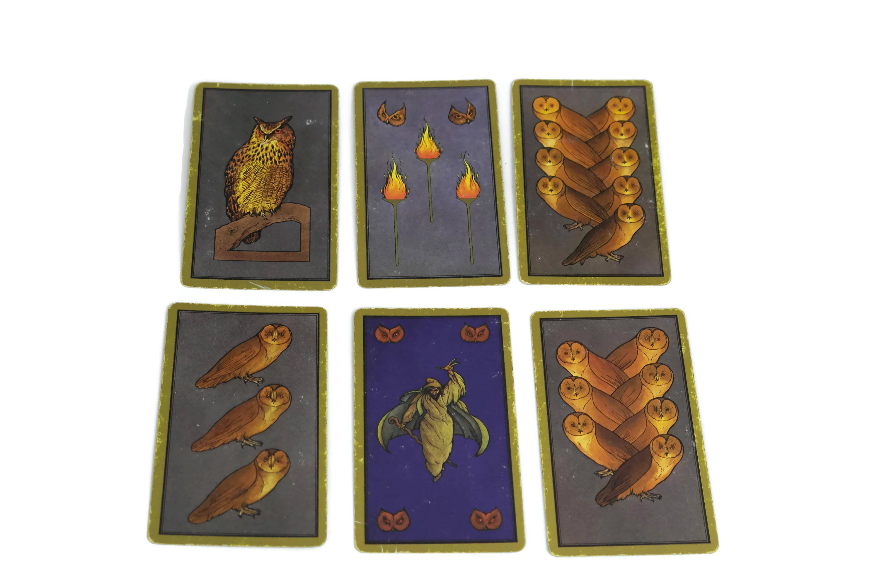 French Vintage Grimaud Tarot Cards. Astrological Persian Tarot by Madame Indira. Complete Deck