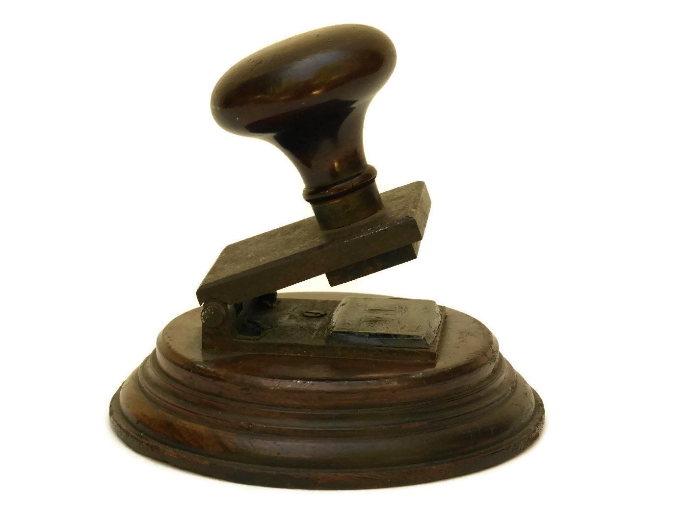 Antique Monogram Seal Embosser Stamp with Initials V L. Etsy