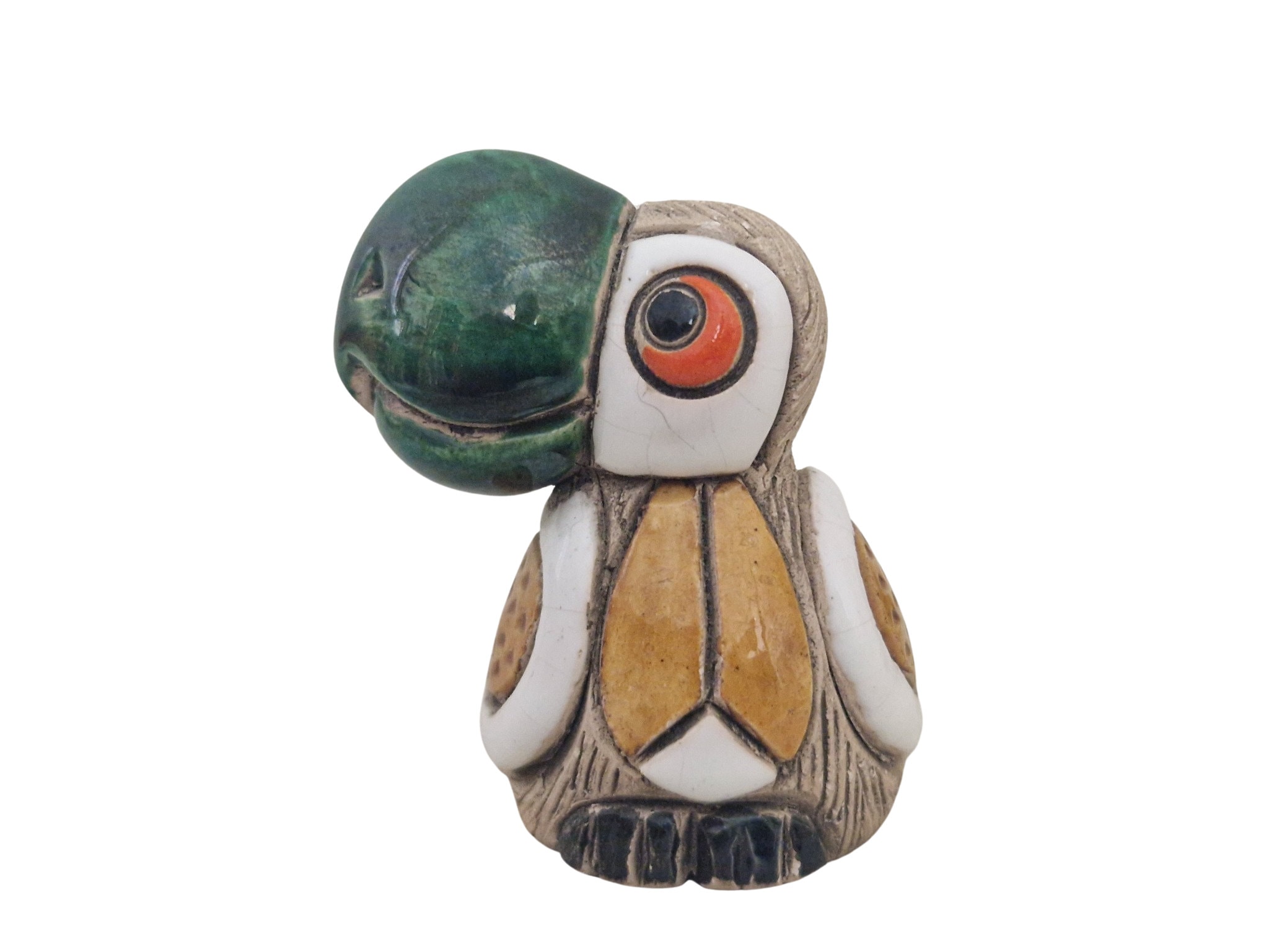 Artesania Rinconada Bird Figurines, Set of 3, Ceramic Miniature Parrots