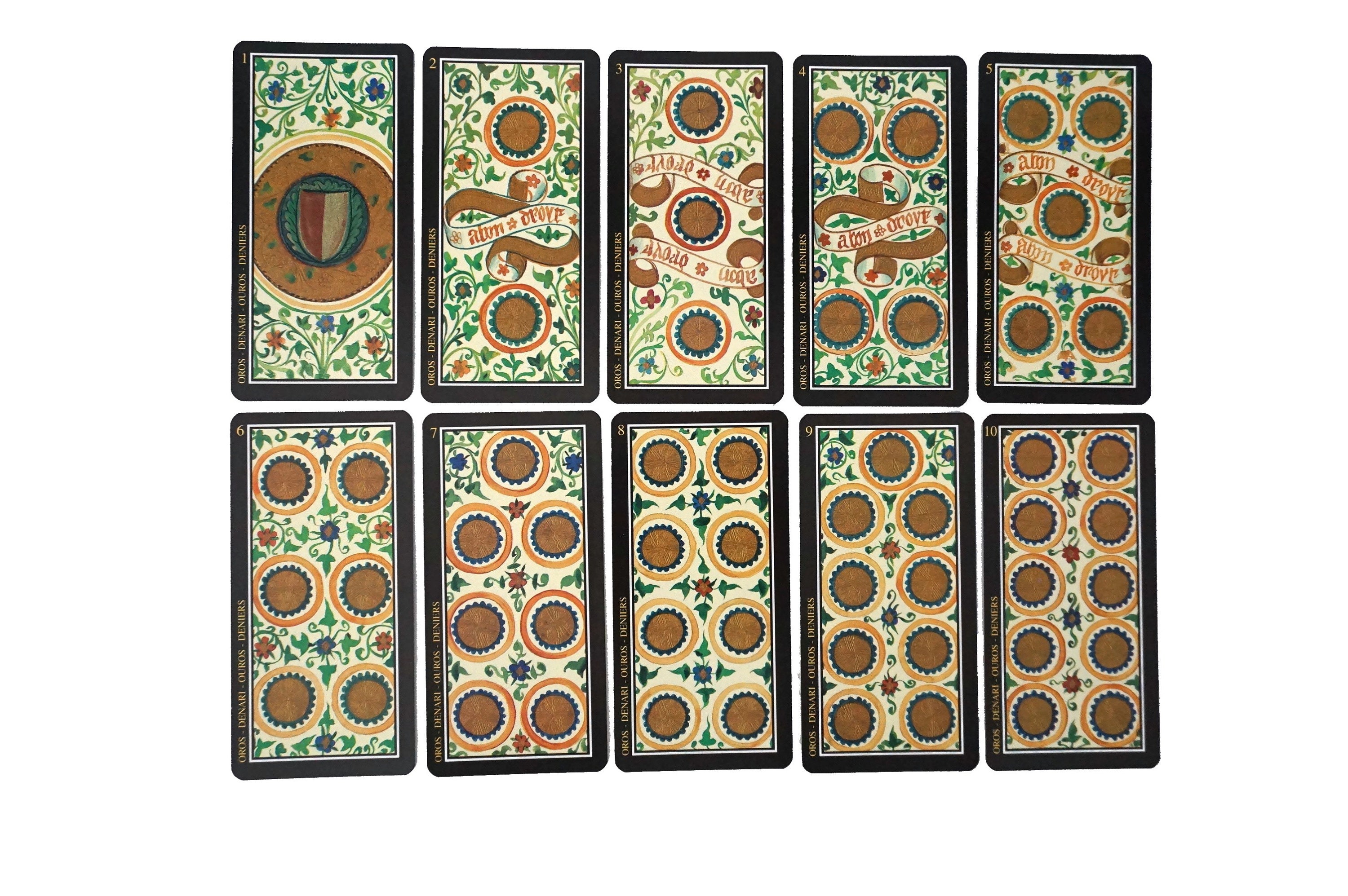 Visconti Sforza Tarot Card Deck, Vintage Fortune Telling and Divination