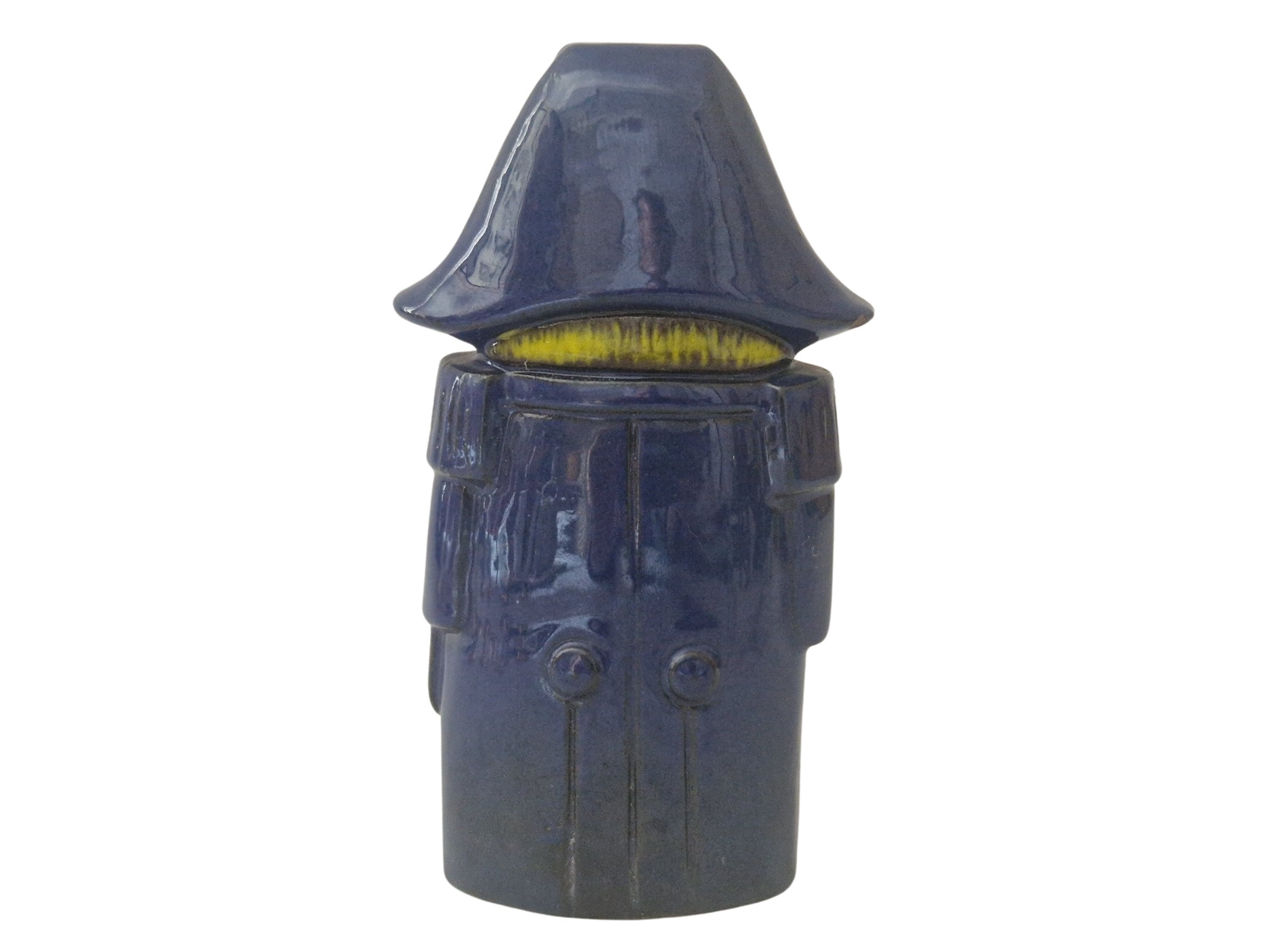 Napoleon Bonaparte Pottery Figurine, Vintage Naïve Caricature Statuette