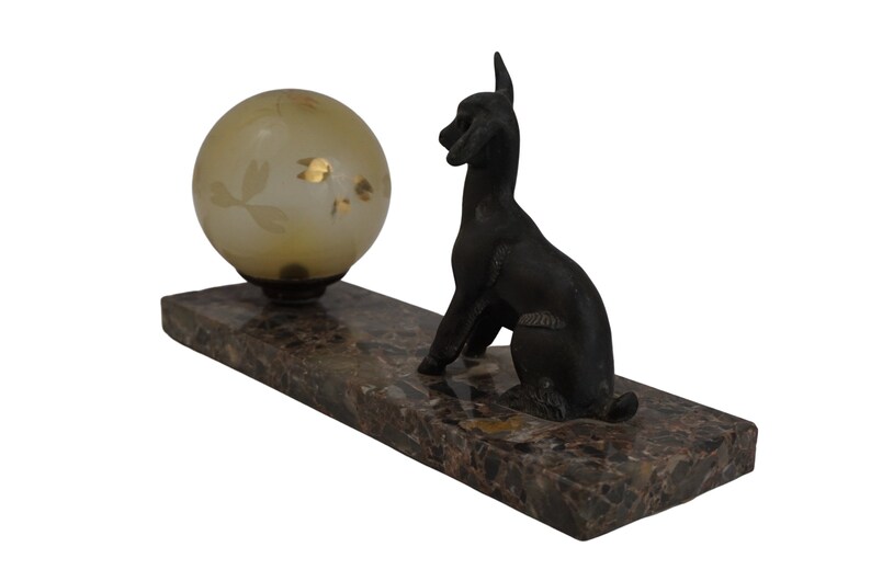 Bedside Lamp with Lamb Figurine