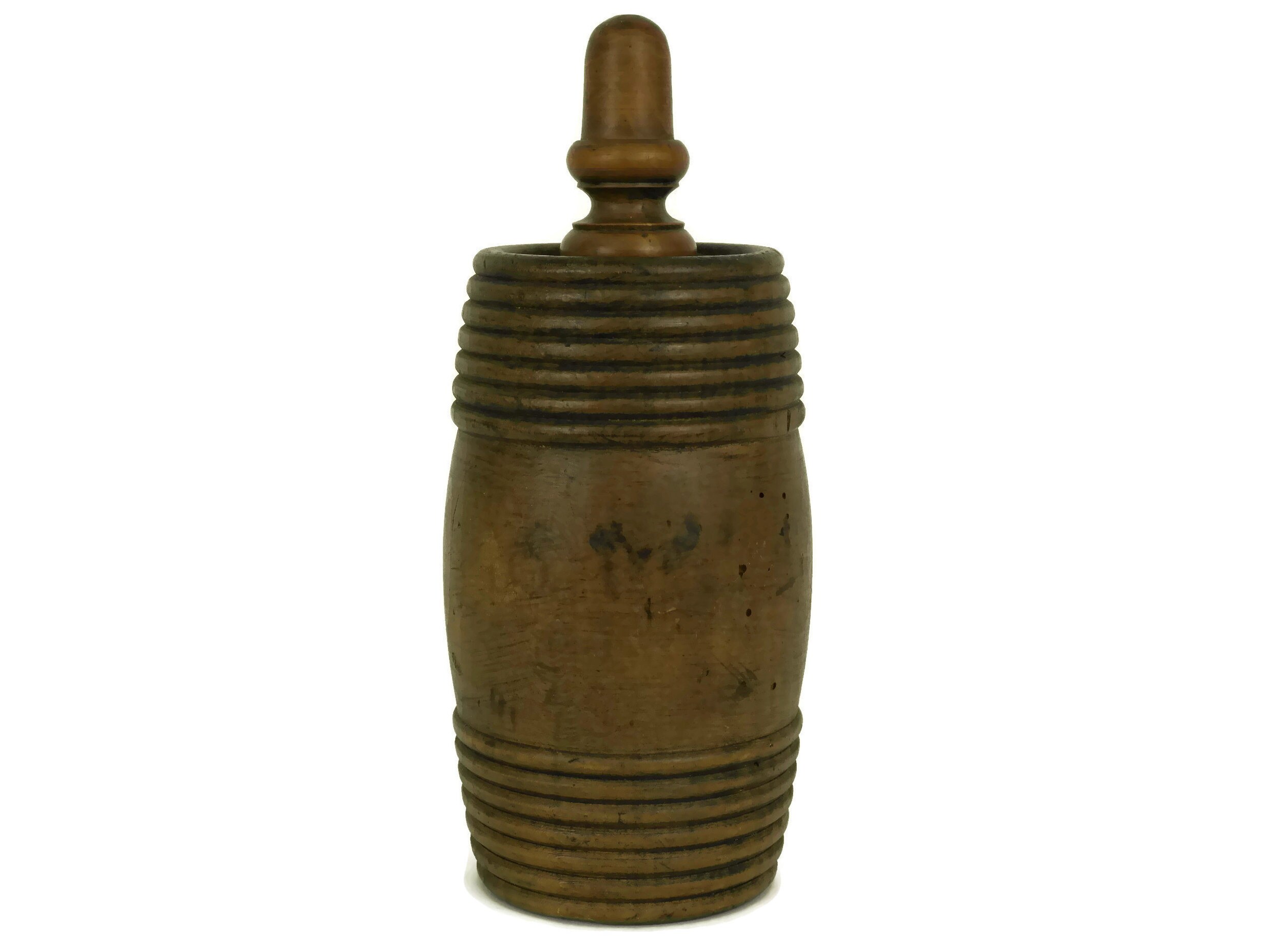 Antique Wooden Gun Powder Keg.