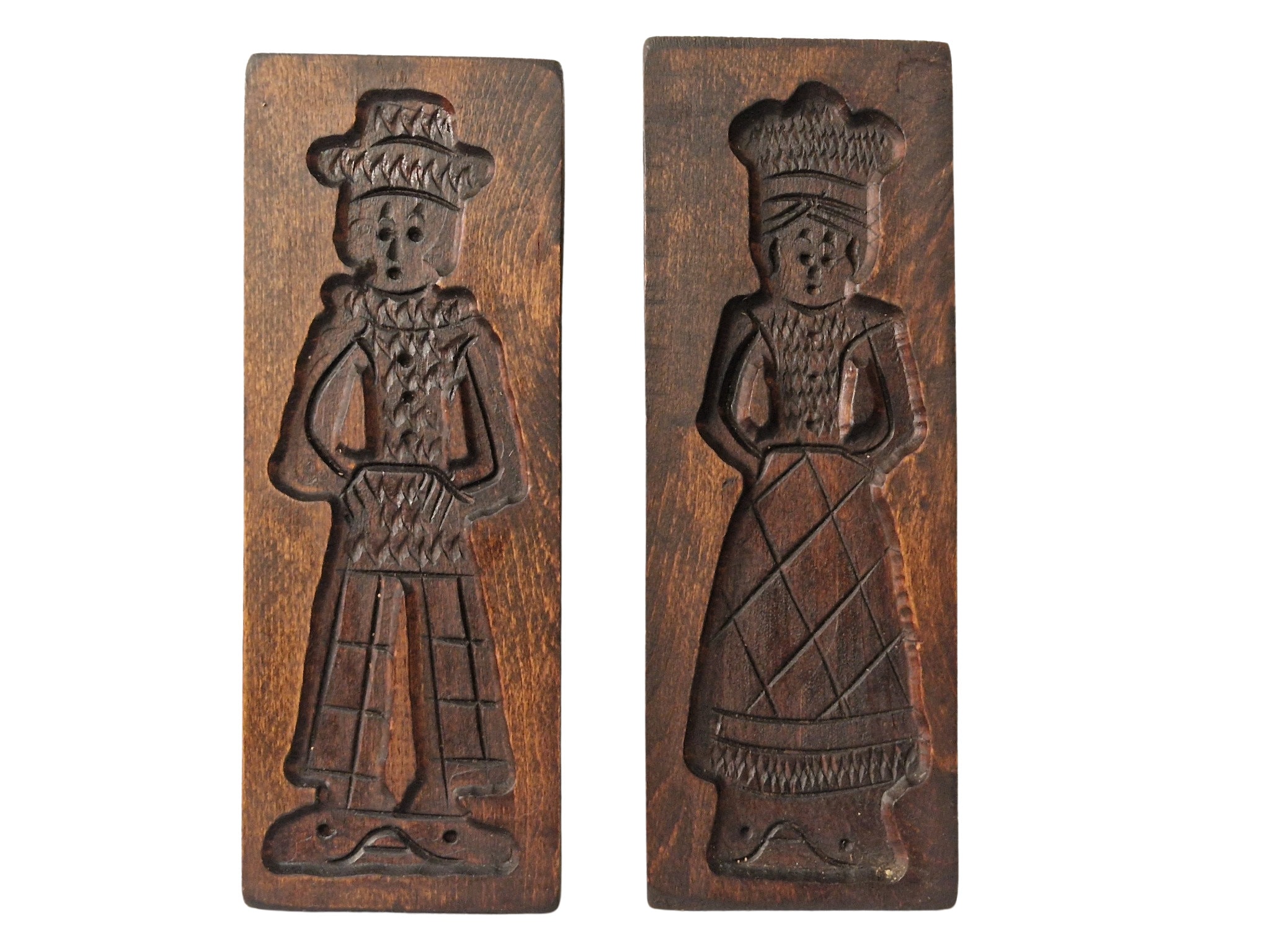 Wood Butter Mold - Folk Art