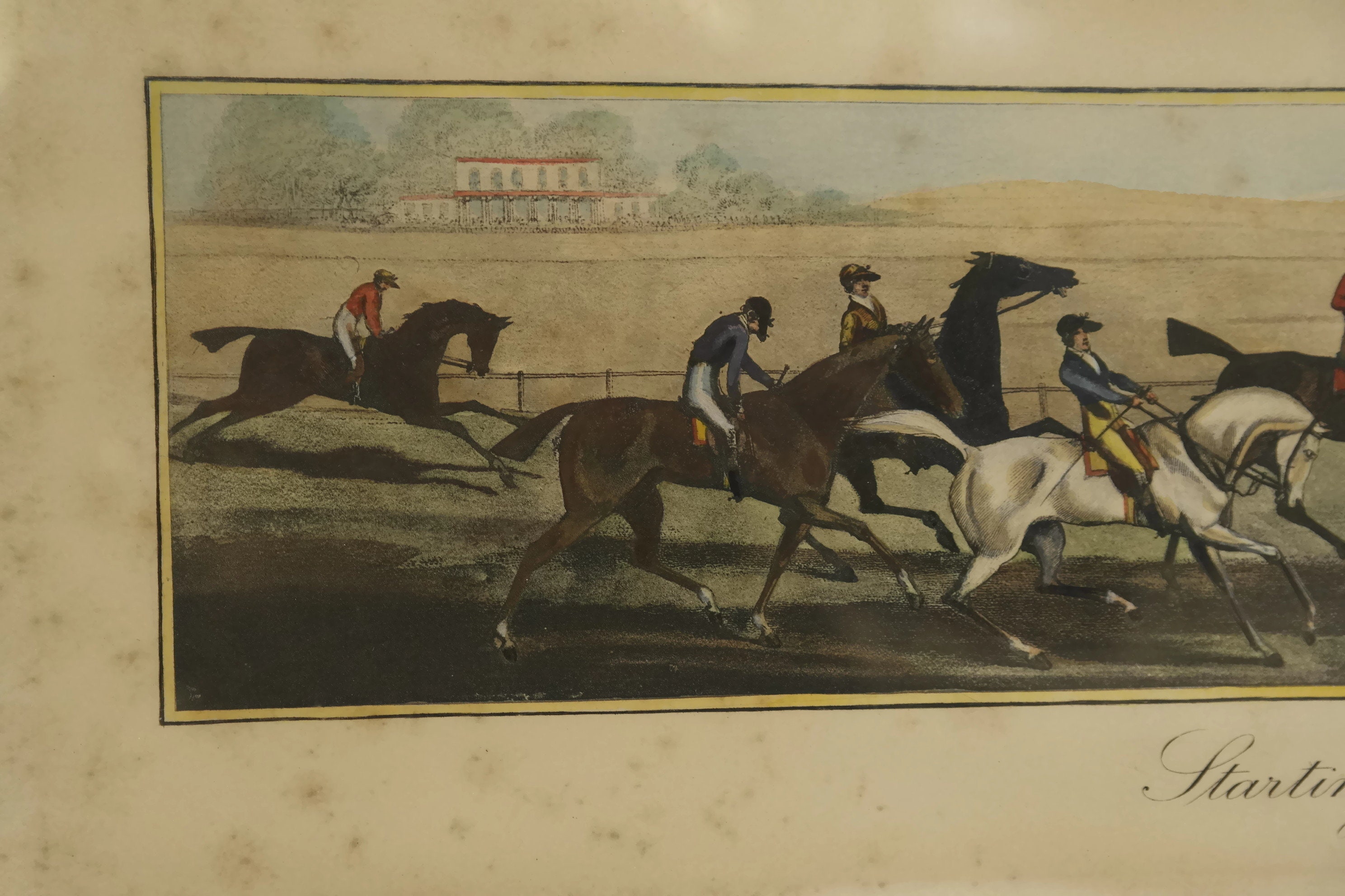Horse Racing Art Print by James Pollard. STARTING Antique Equestrian