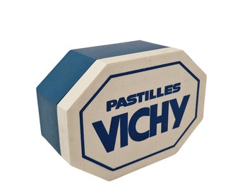 French Pastilles Vichy Bonbon Box, Vintage Mint Candy Advertising