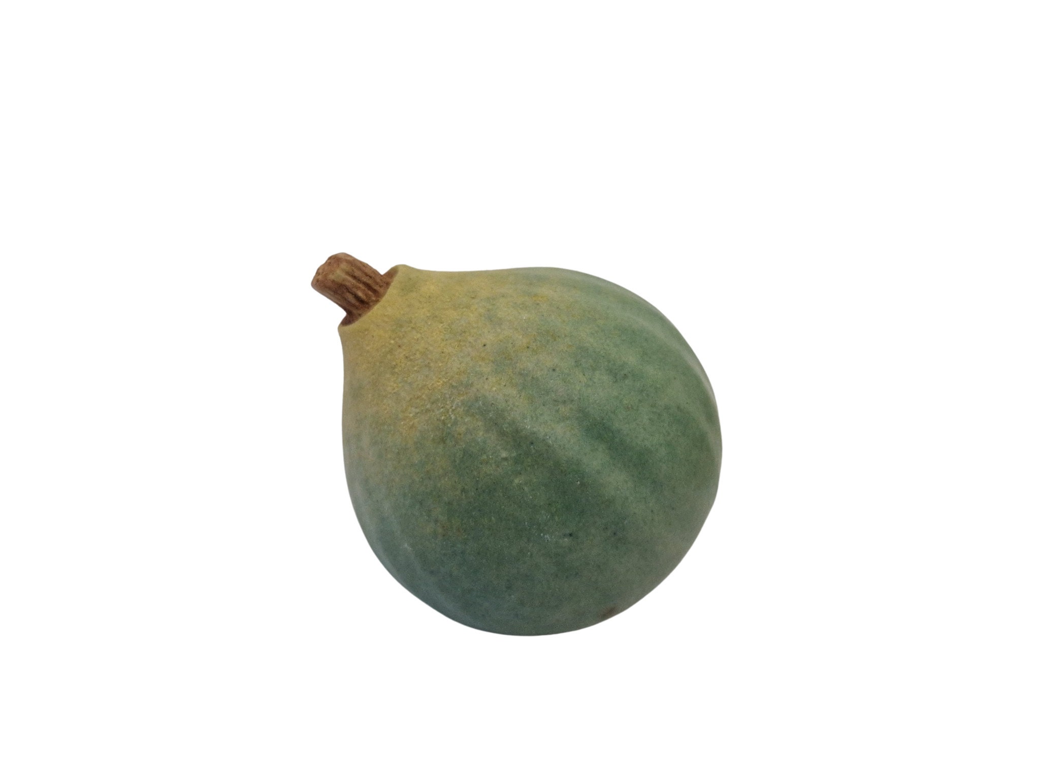 Hand Painted Ceramic Figs by Figueres, Set of 4, Vintage Trompe L'Oeil