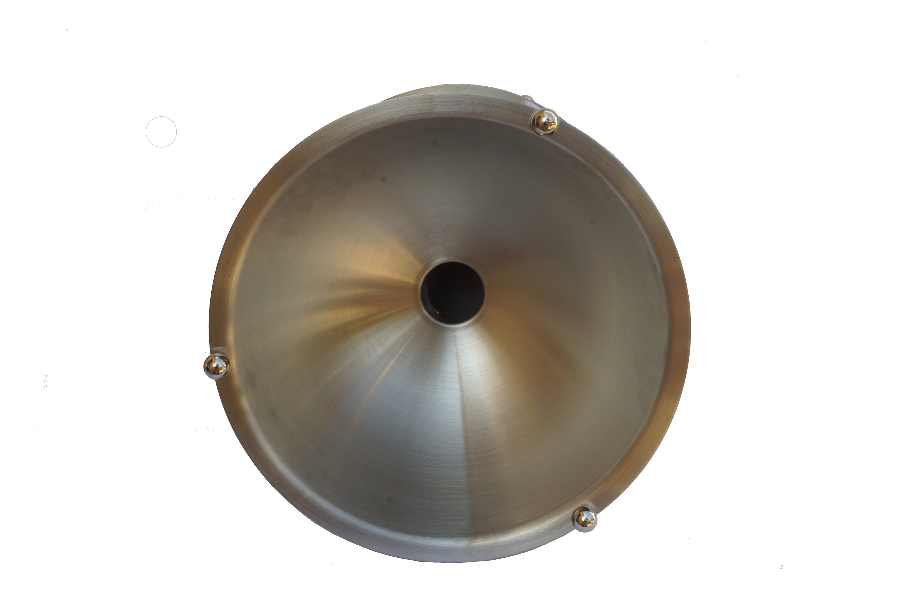 French Wine Tasting Spittoon, Spit Bucket by Oeno Sablier, Stainless Steel Cellar and Bar Decor