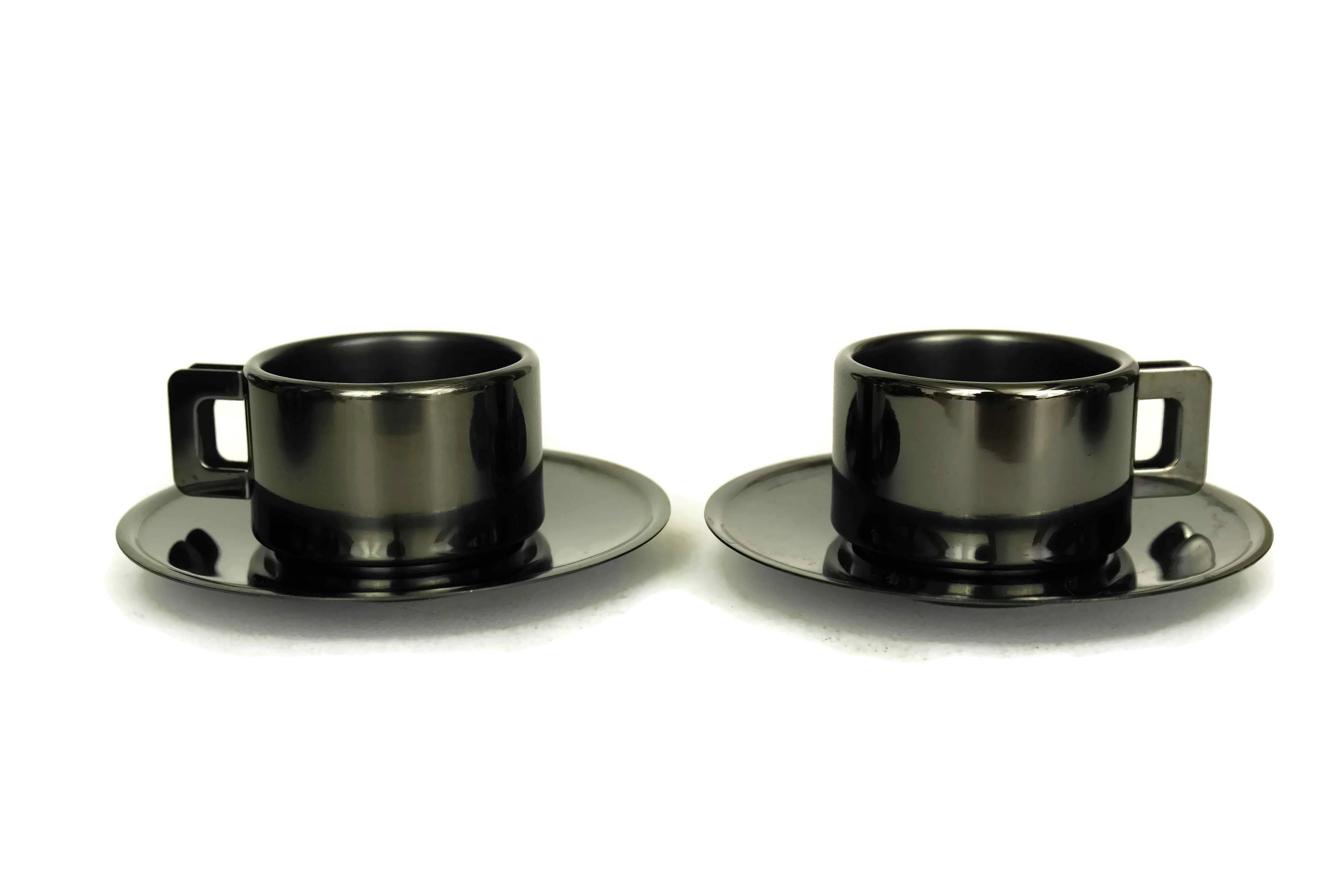 Black Asti Espresso Cups , Made in Italy!