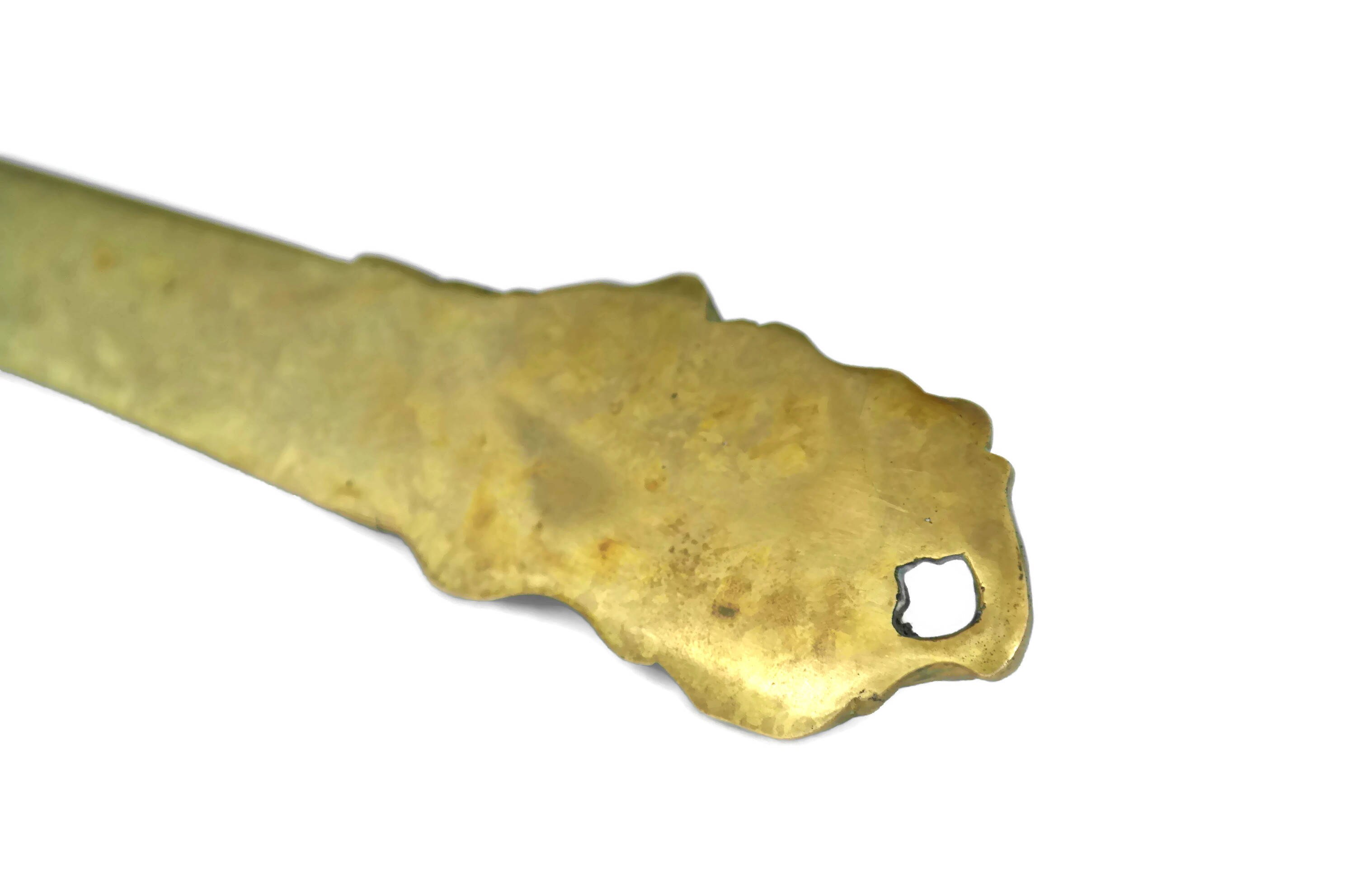 French Antique Bronze Letter Opener Signed by H. Risch.