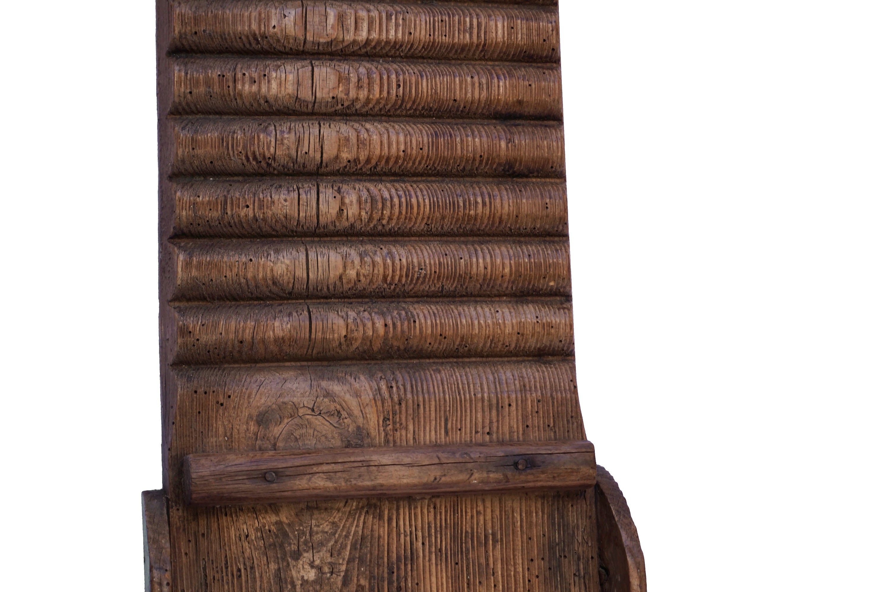 French Antique Wood Washboard, Rustic Laundry Decor