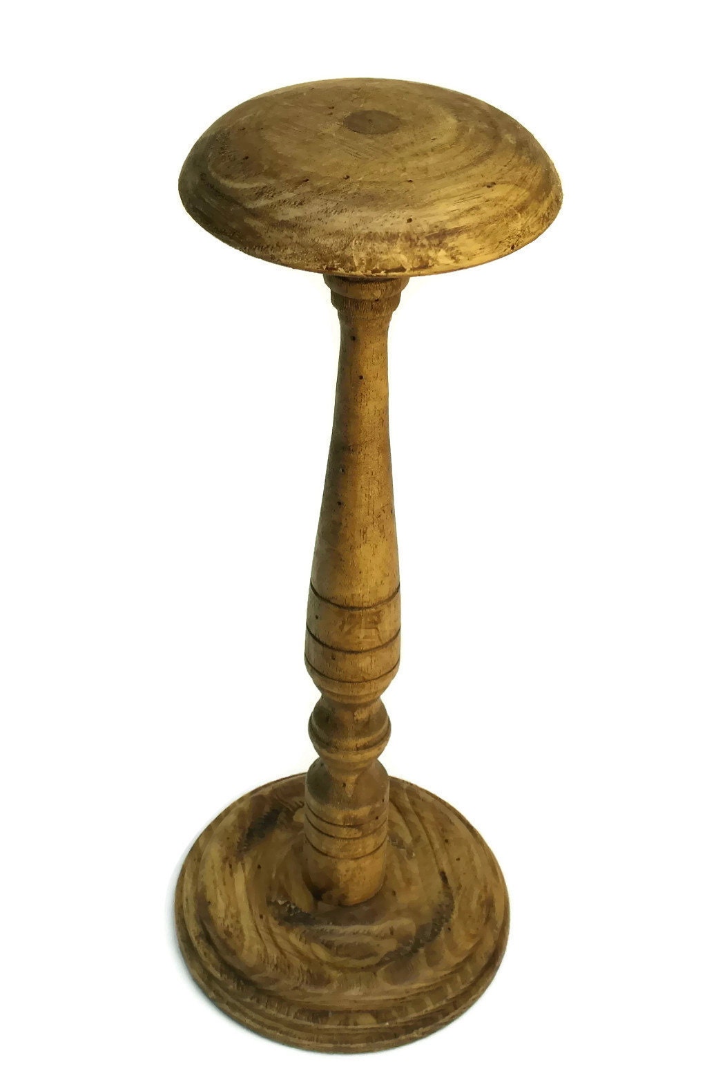 French Wood Hat Stand. Vintage Hat Display Stand. Gift for Him.