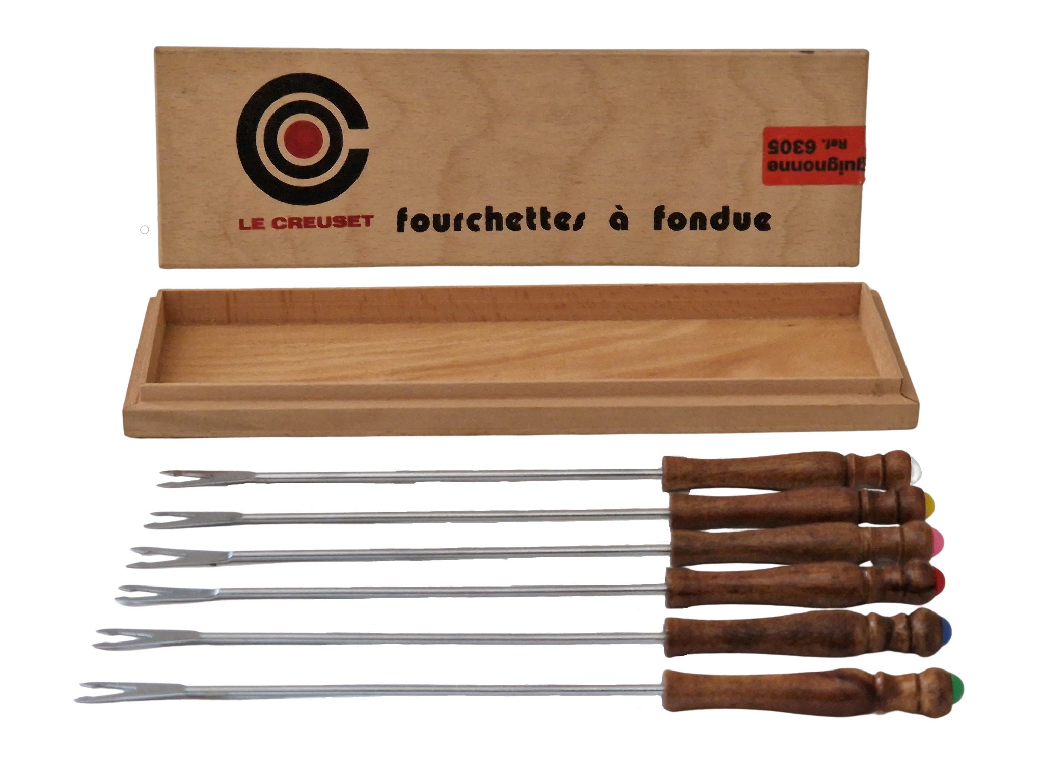 1970s Le Creuset Fondue Forks, Set of 6