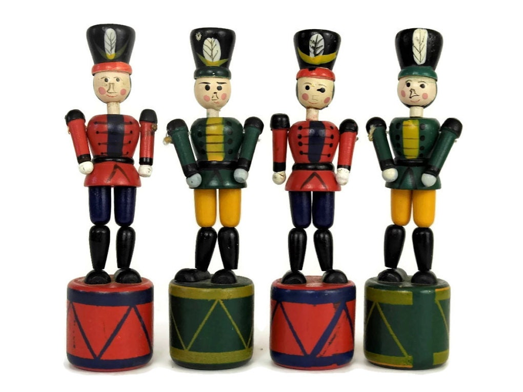 Traditional wooden sale toy soldiers