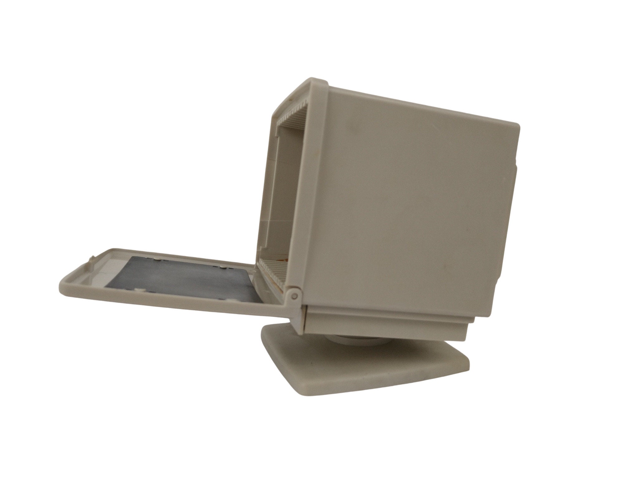 Vintage Diskette Floppy Disk Storage Box, Miniature Desktop Computer