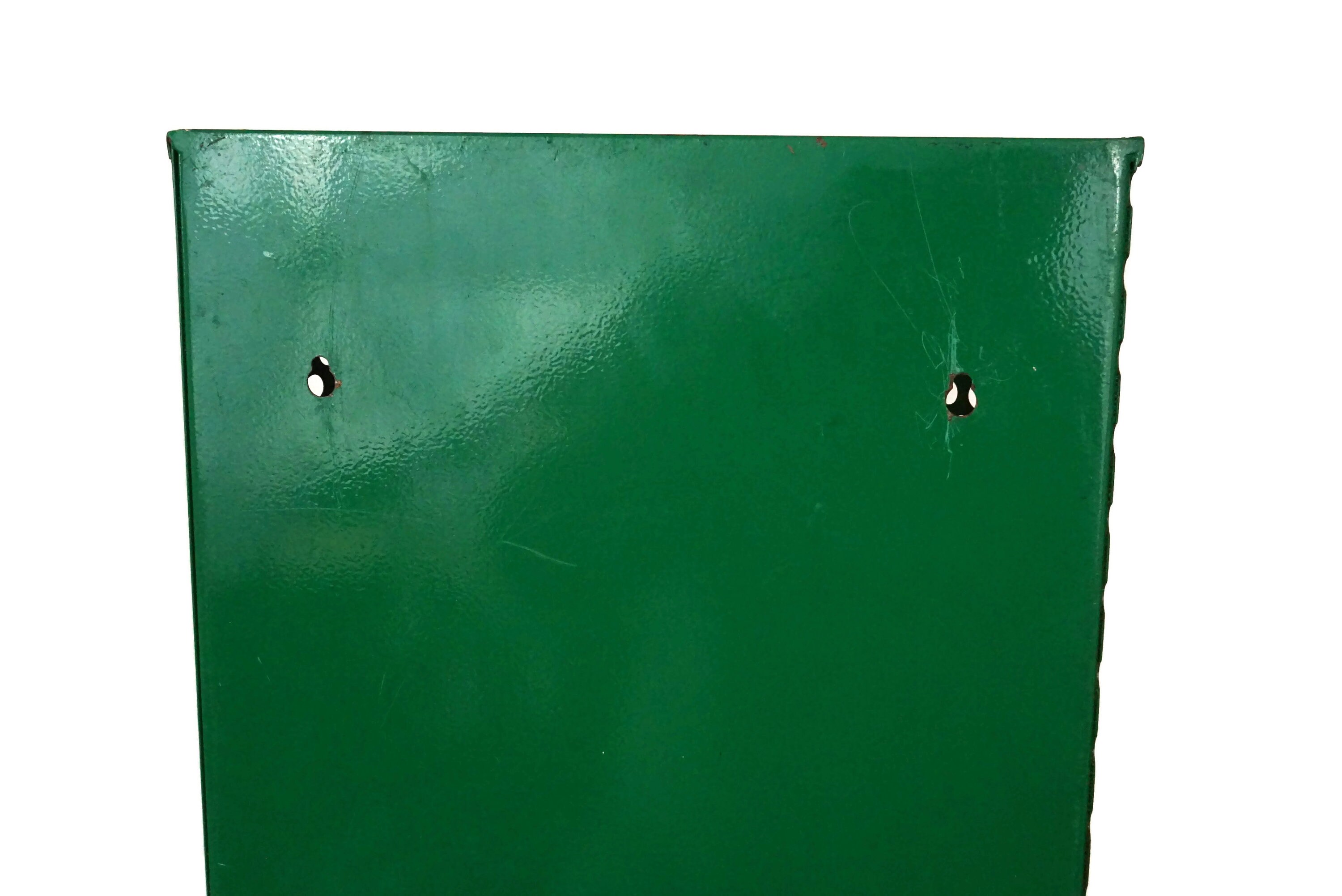 Industrial Wall Mount Trash Can, Vintage French Waste Paper Basket