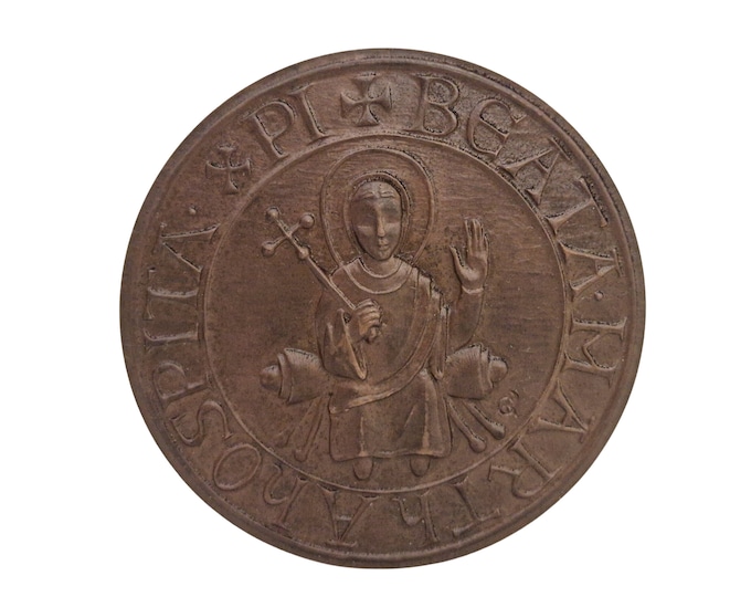 Saint Martha of Bethany Bronze Medal by Paris Mint, Mythological Dragon of Tarascon Souvenir